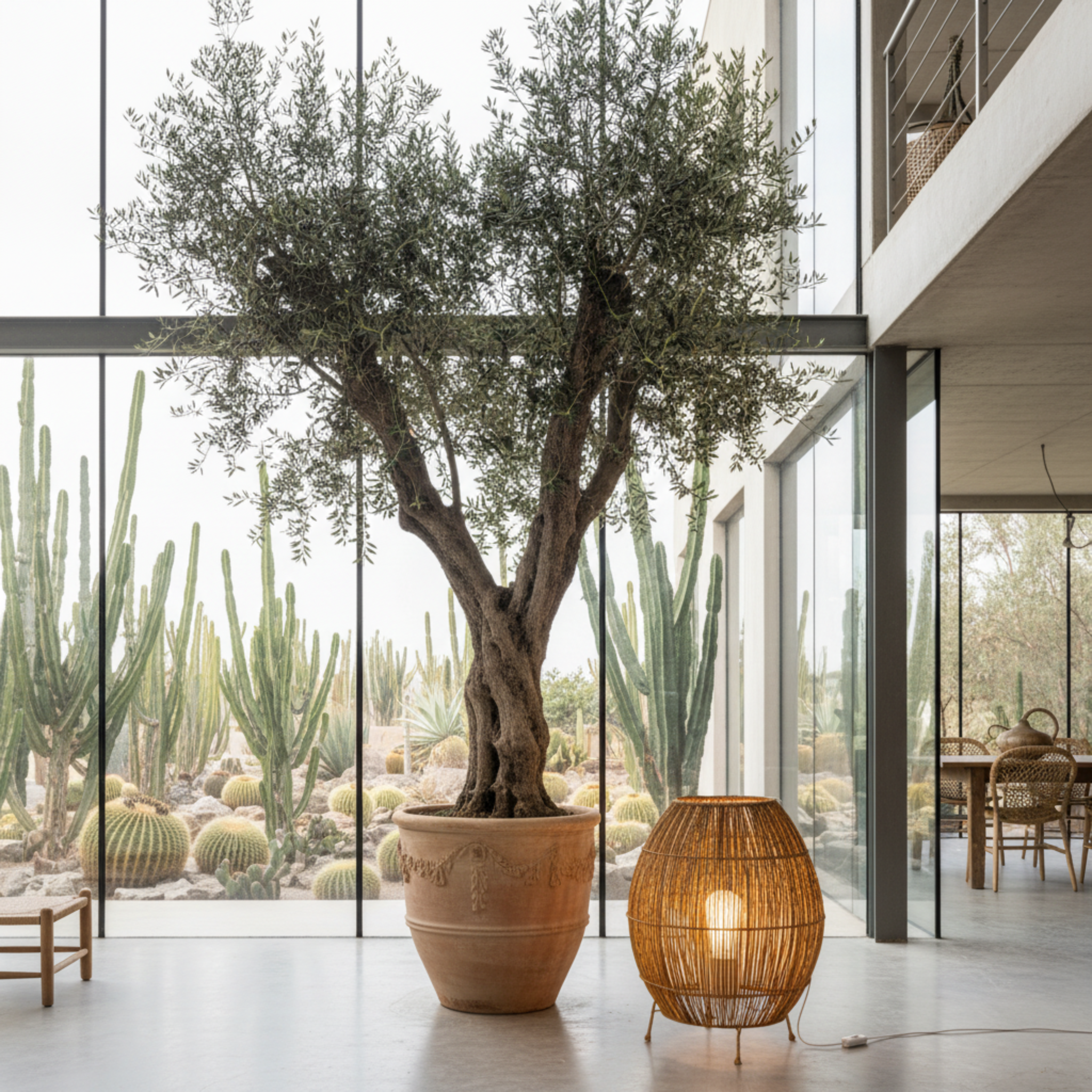 Lampe à Poser Fibres de Palmier Artisanale Fait Main | Fiolla Home