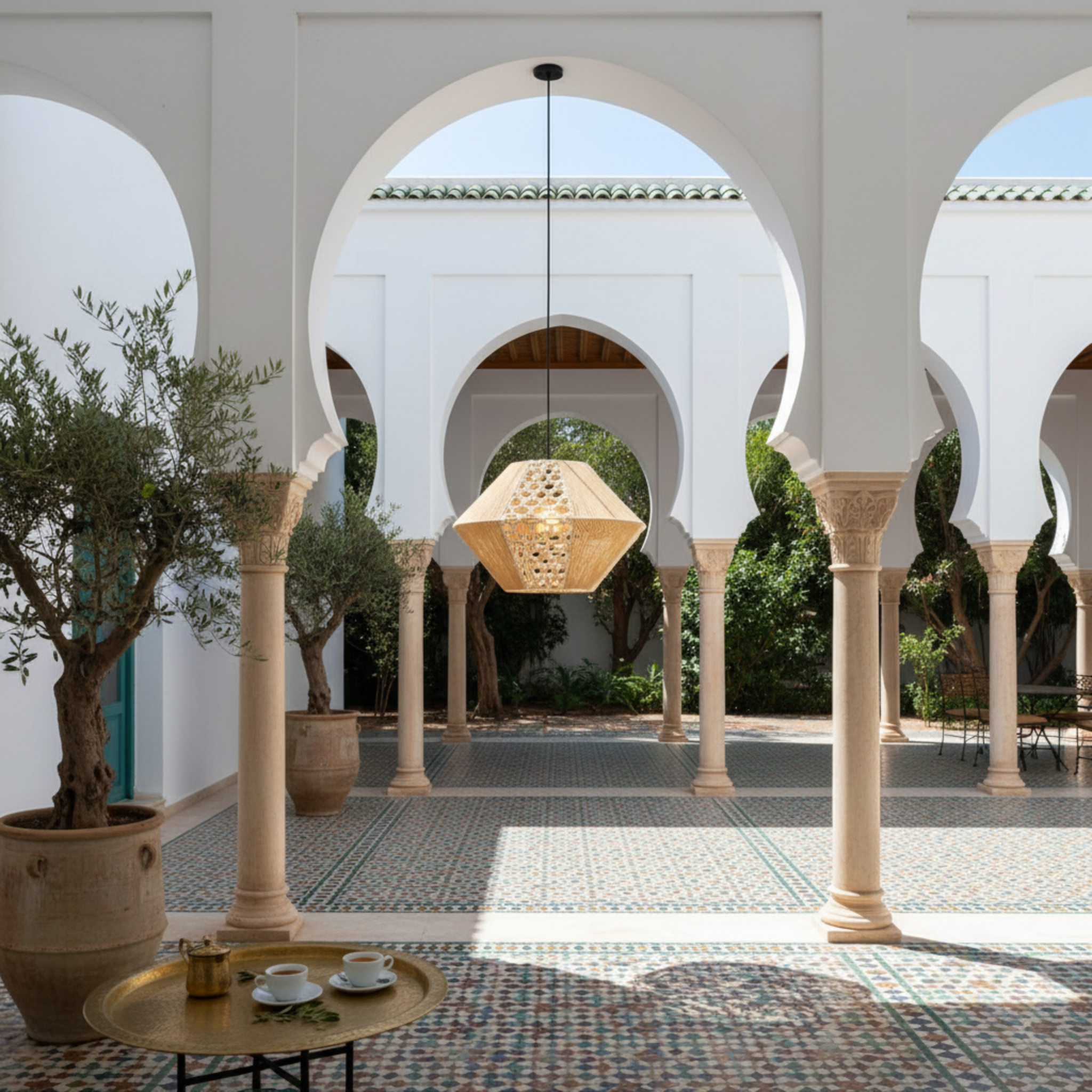 Suspension Jute & Macramé Géométrique | Artisanat Tunisien pour Intérieur Chic