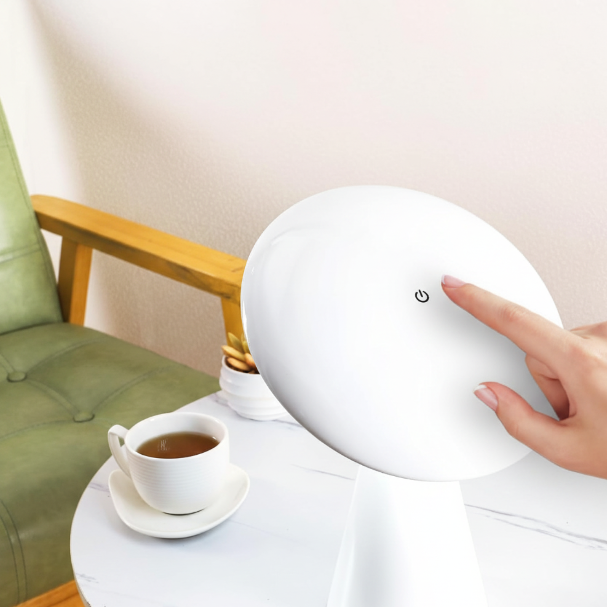 Veilleuse LED Tête Orientable Blanche | Fiolla Home Tunisie