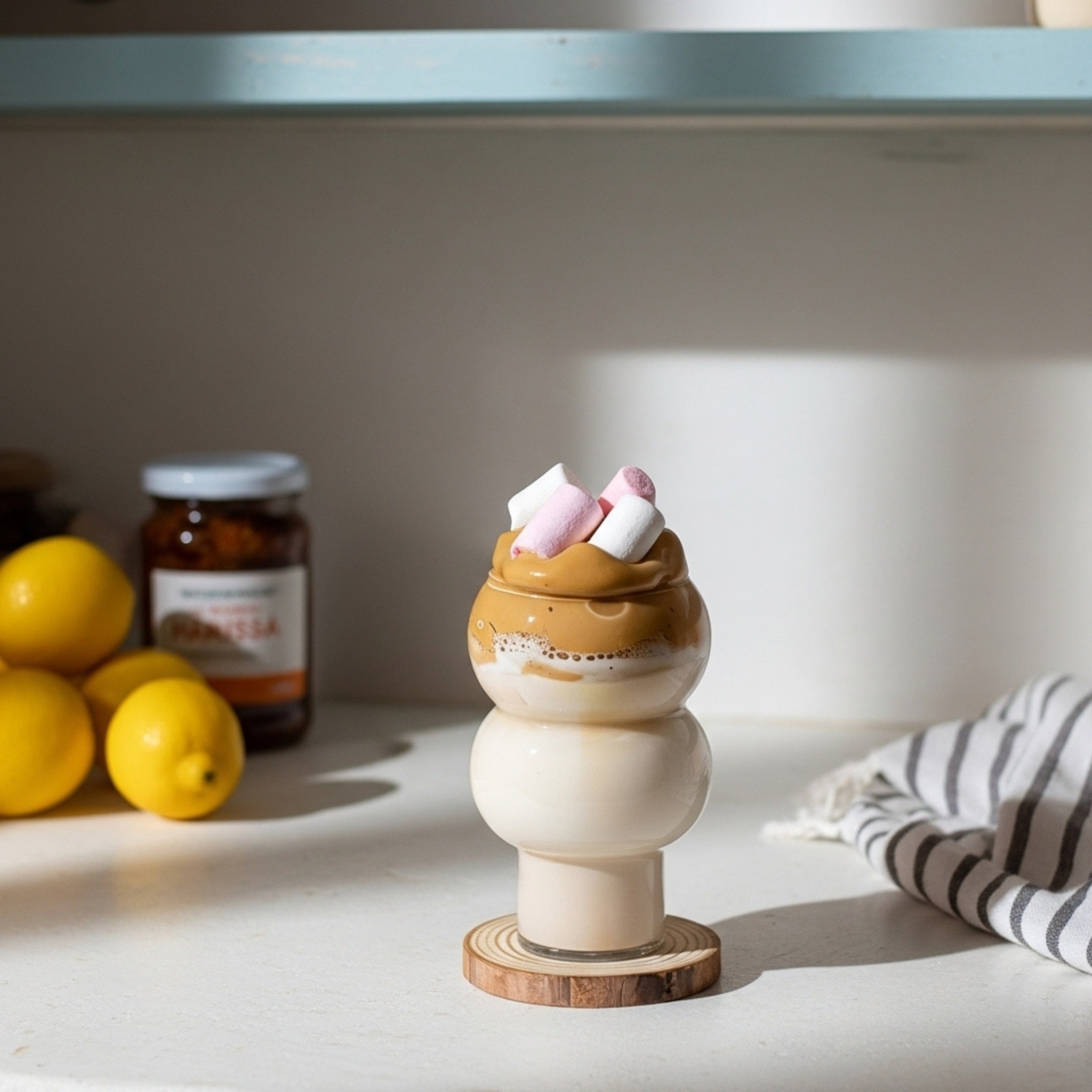 Mug en Verre Triple-Bulle – Café Gourmand Tunisie | Fiolla Home