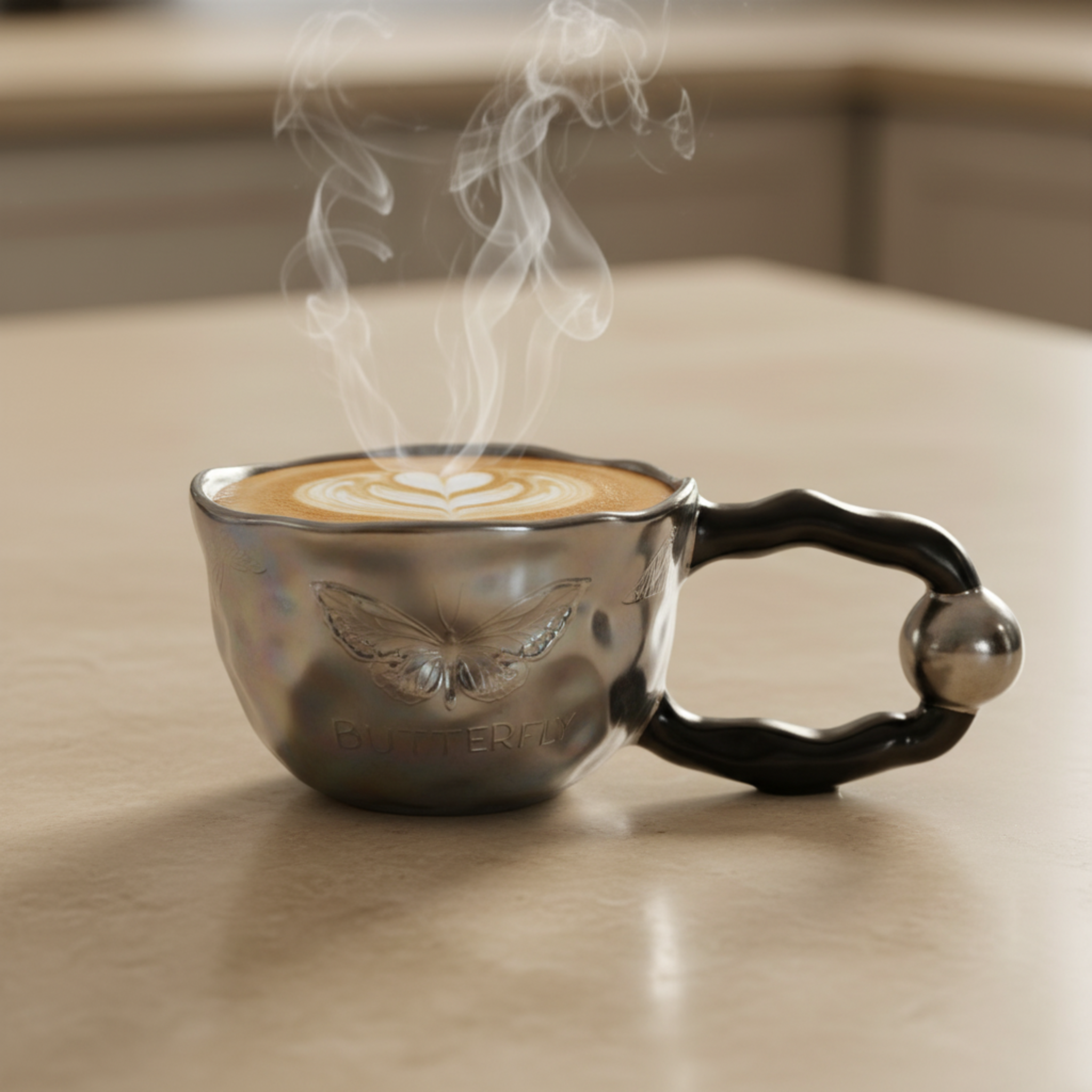 Mug Papillon "Butterfly" Céramique & Anse Design - Tunisie