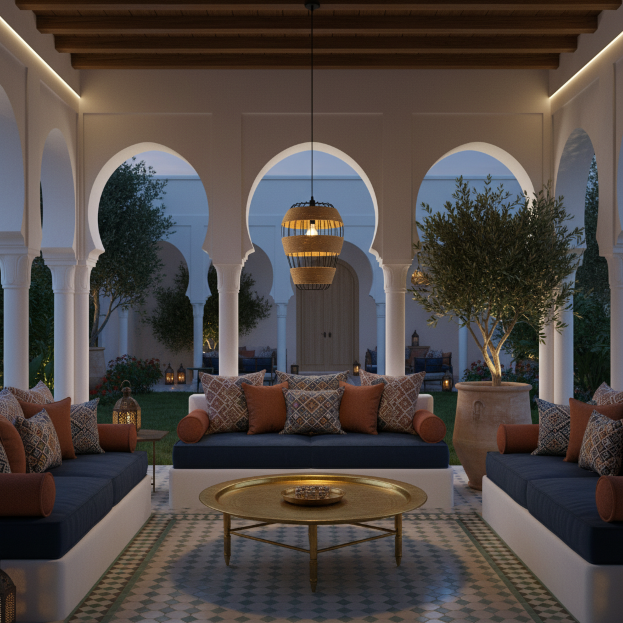 Suspension Luminaire Corde Tressée | Design Artisanal | Tunisie