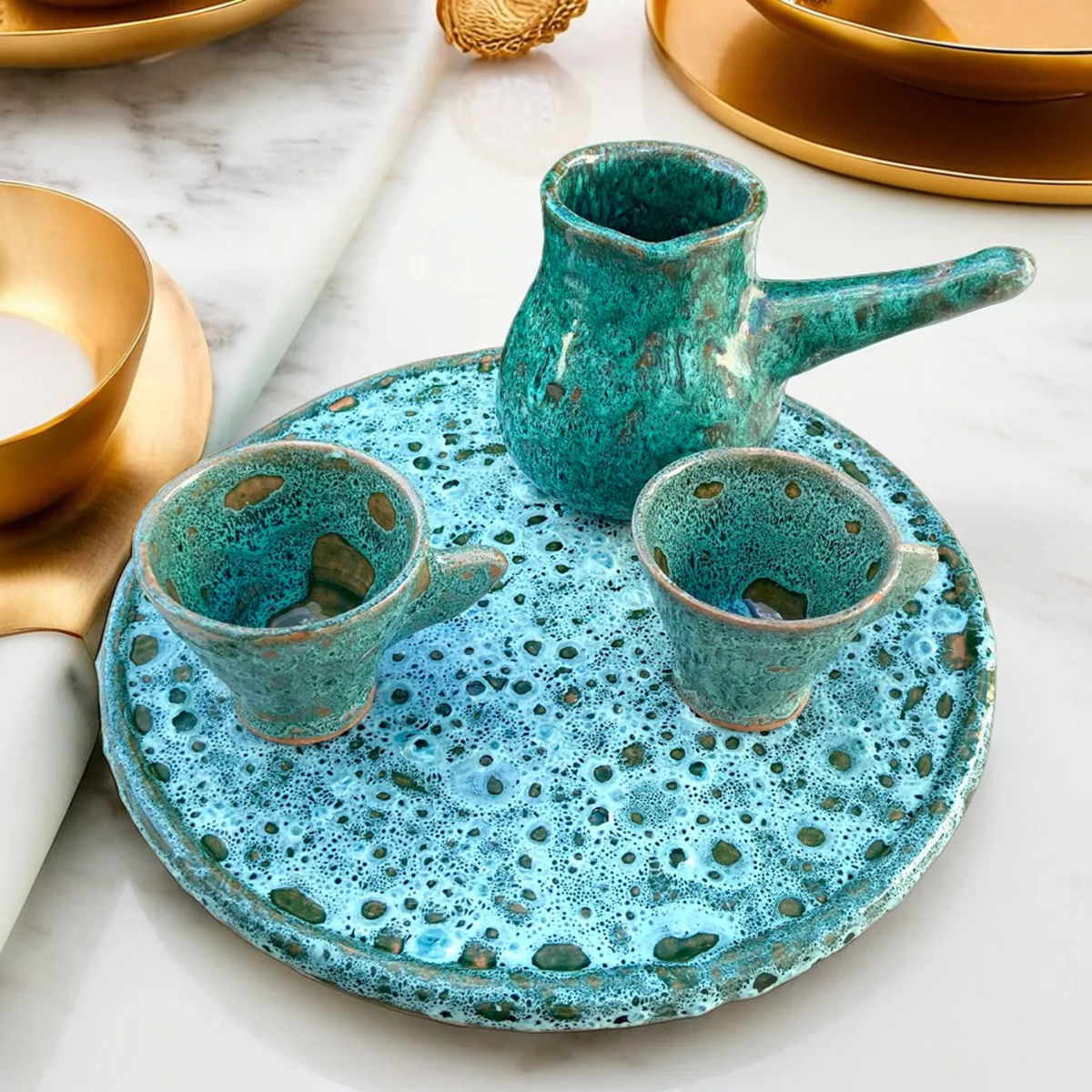 Coffret Thé/Café Artisanat | Cadeau Original et Élégant | Fiolla Home