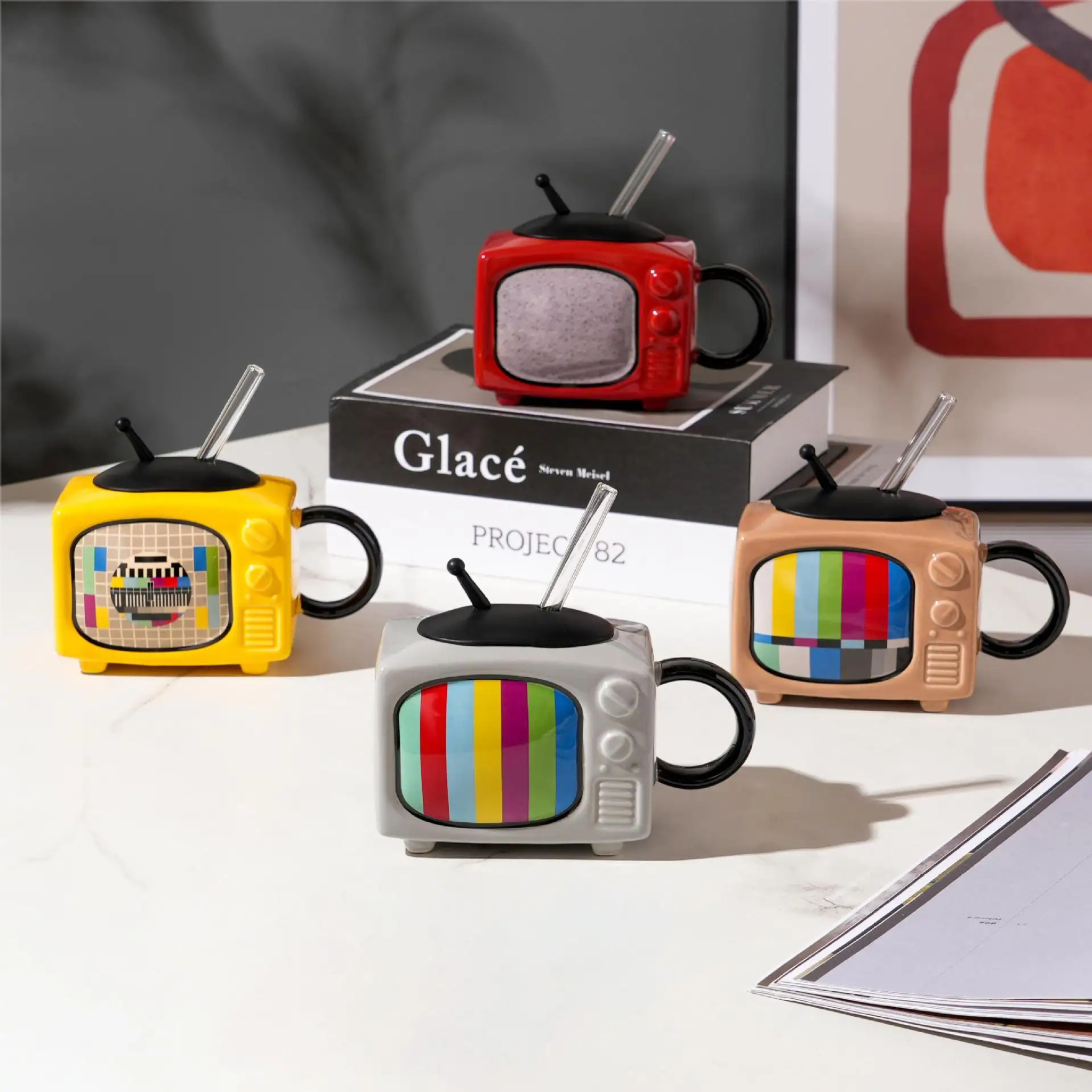 Mug Télé Vintage | Design Rétro et Original | Fiolla Home