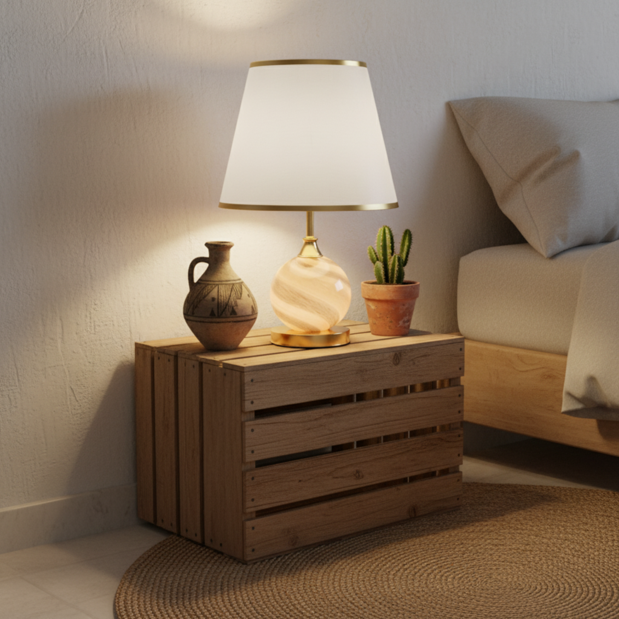 Lampe de Table "Noor" – Veilleuse Ambiance Méditerranéenne