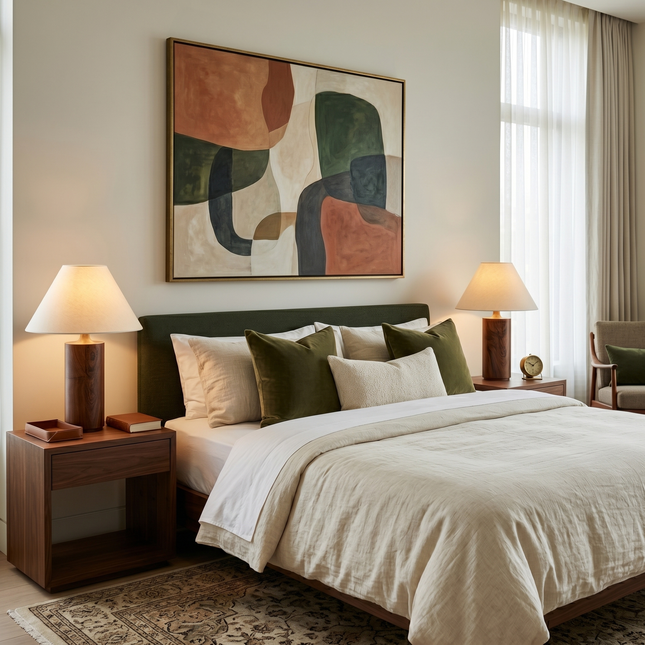 Lampe de Chevet Bois Hêtre & Lin | Fiolla Home Tunisie