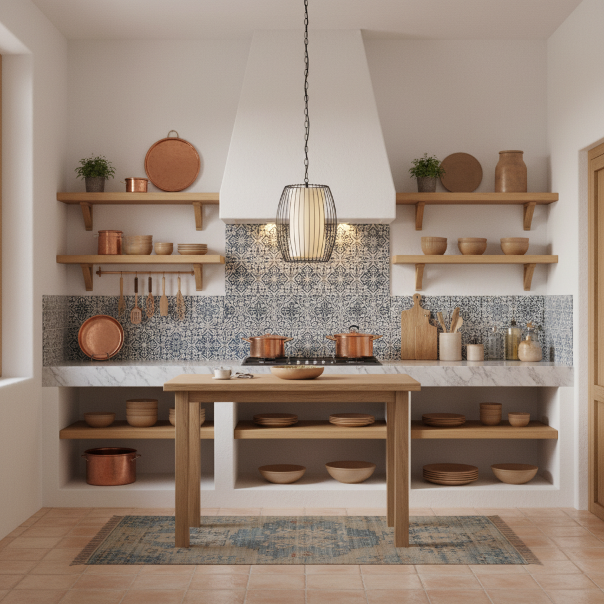 Suspension Métal Ajouré & Tissu | Design Moderne | Tunisie