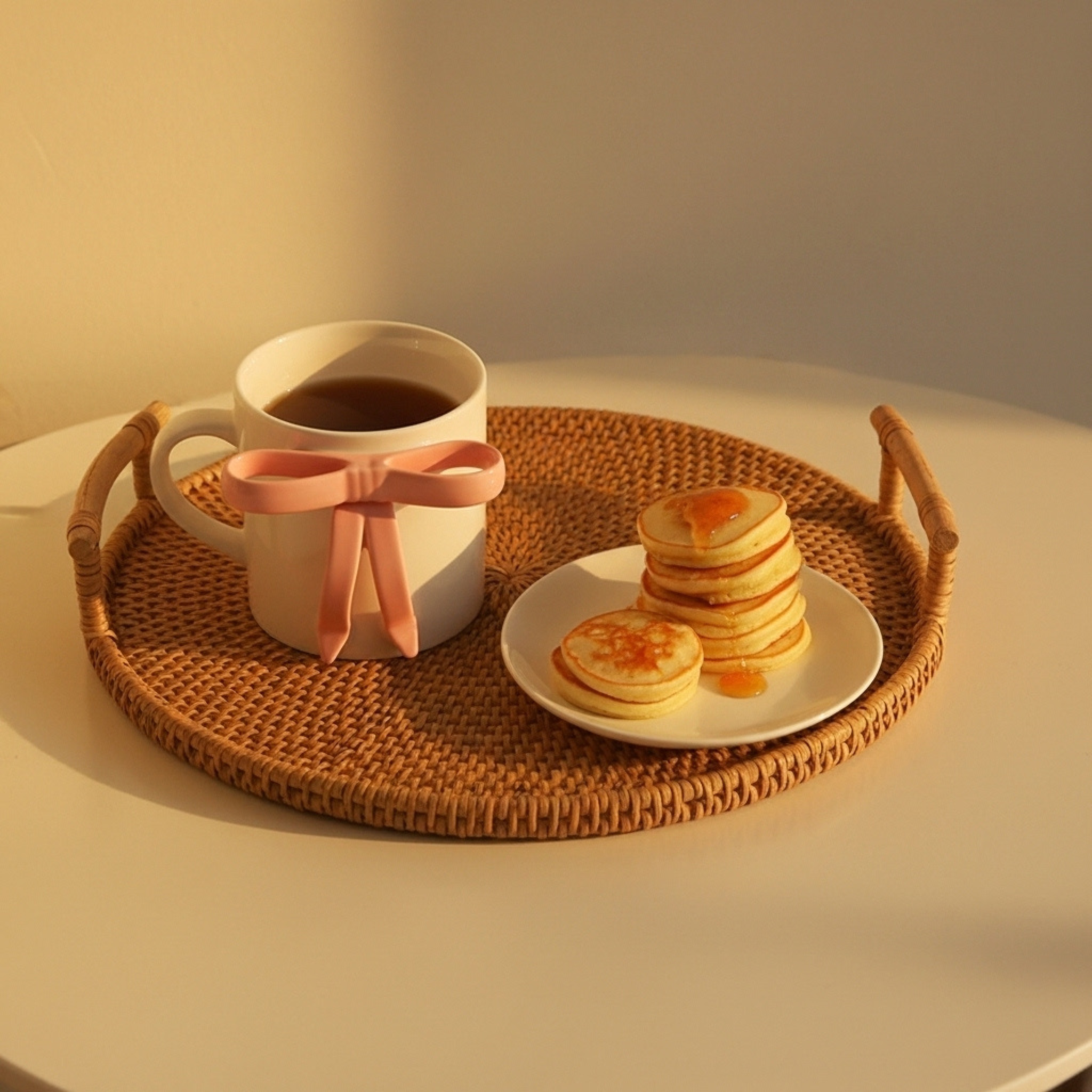 Mug nœud rose en céramique – Chic & cadeau | Tunisie