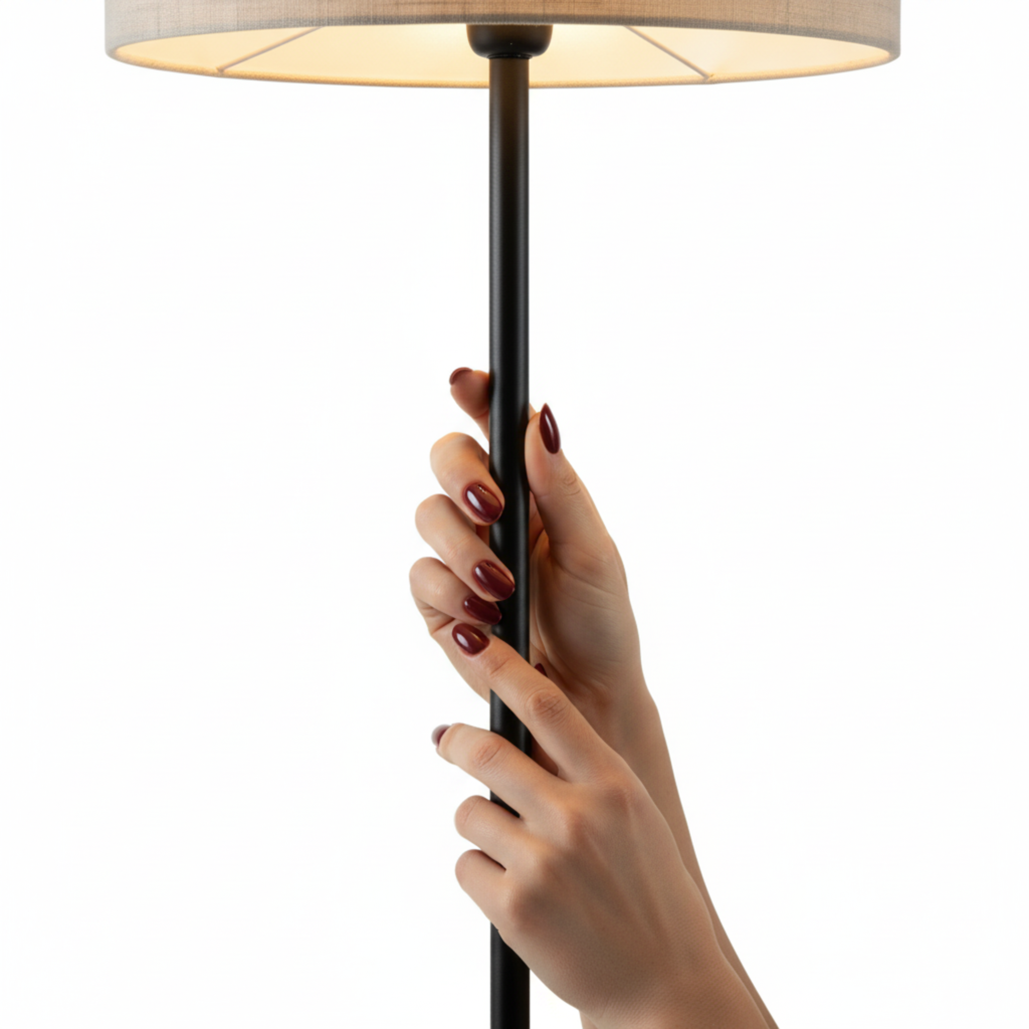 Lampadaire Design Abat-Jour Lin Beige – Élégance Naturelle & Chaleur