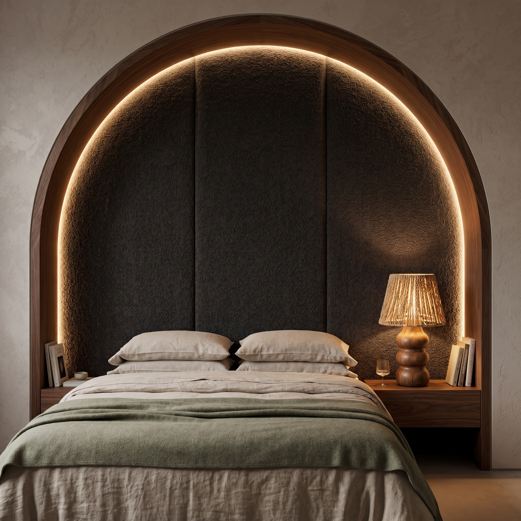 Lampe à Poser Artisanale | Design Bois & Fibre Boho | Fiolla Home