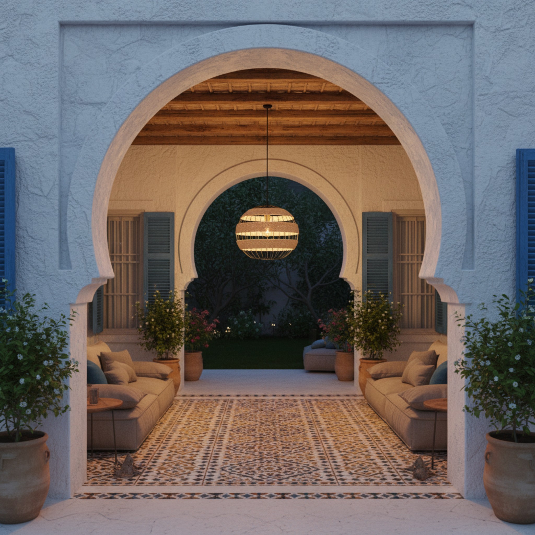 Suspension Sphérique "Vague Bohème" | Fibres Végétales & Métal | Tunisie