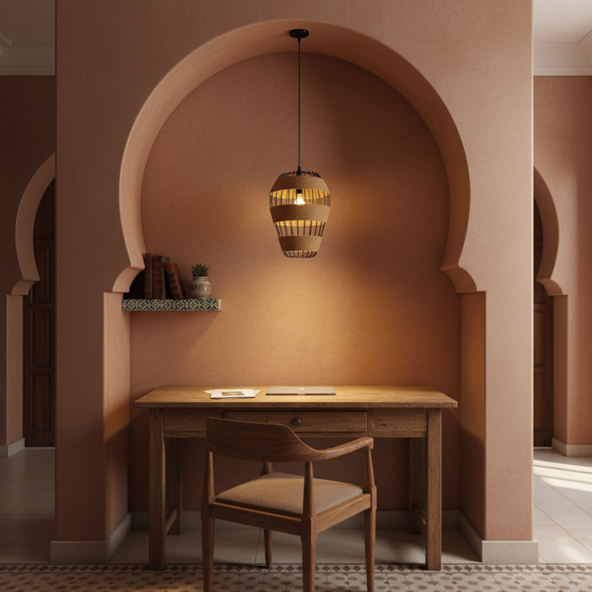 Suspension Luminaire Corde Tressée | Design Artisanal | Tunisie