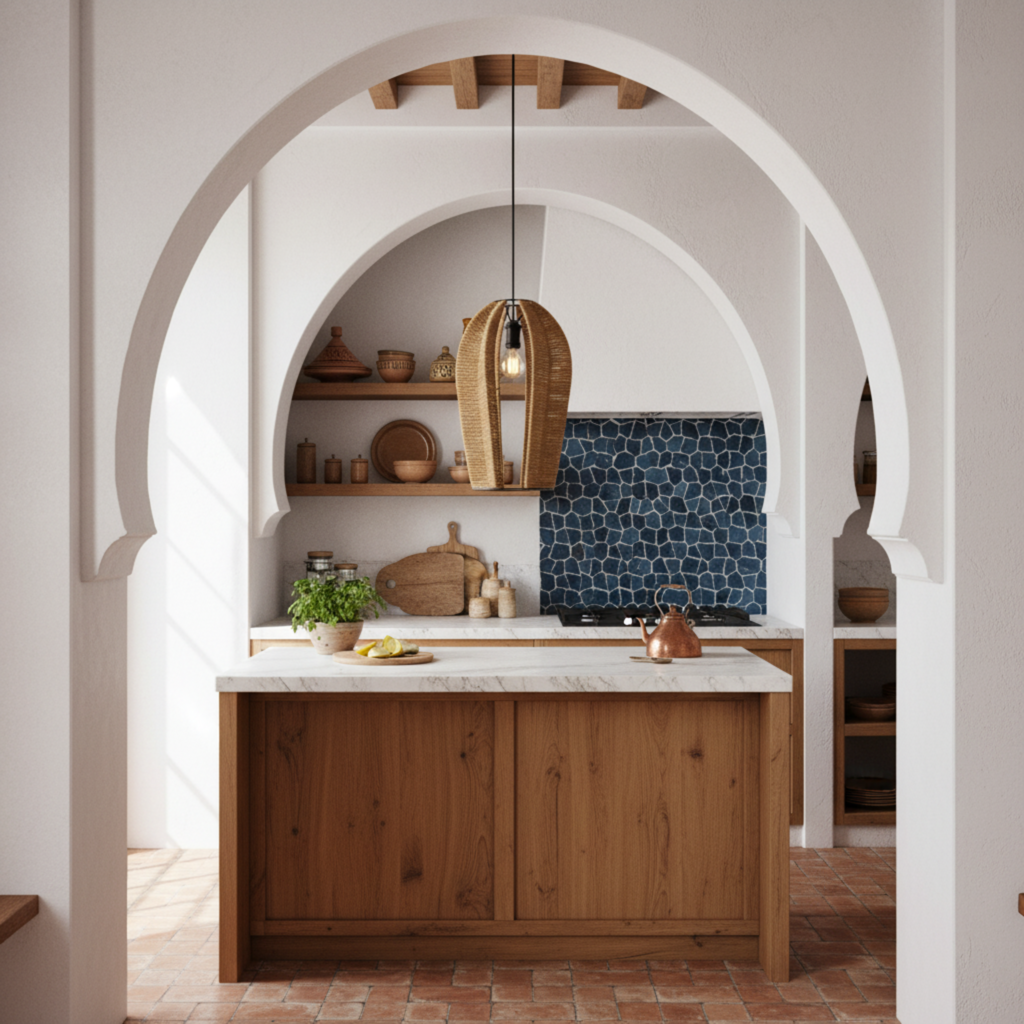 Suspension Design en Corde Tressée | Luminaire Bohème Chic | Tunisie