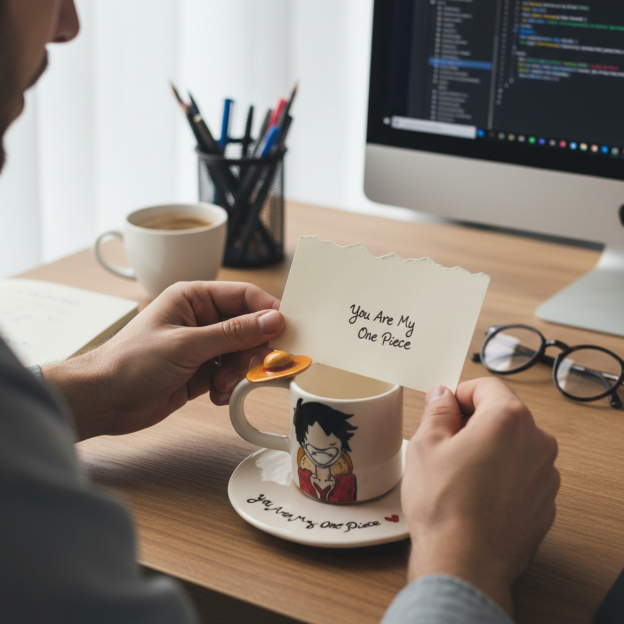Tasse Luffy "You are my One Piece" — Mug Céramique & Cadeau Tunisie