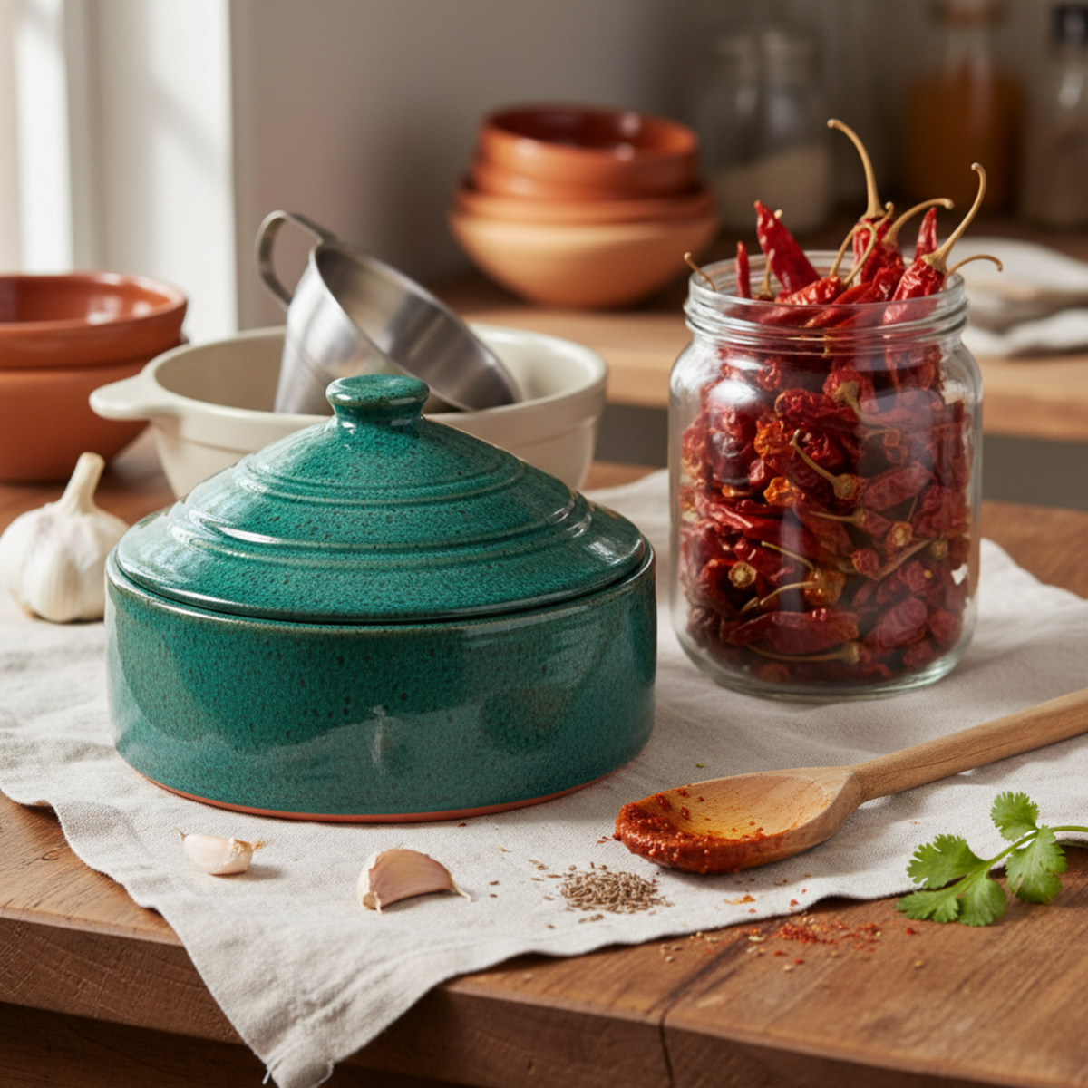 Tajine en céramique avec couvercle – Made in Tunisia