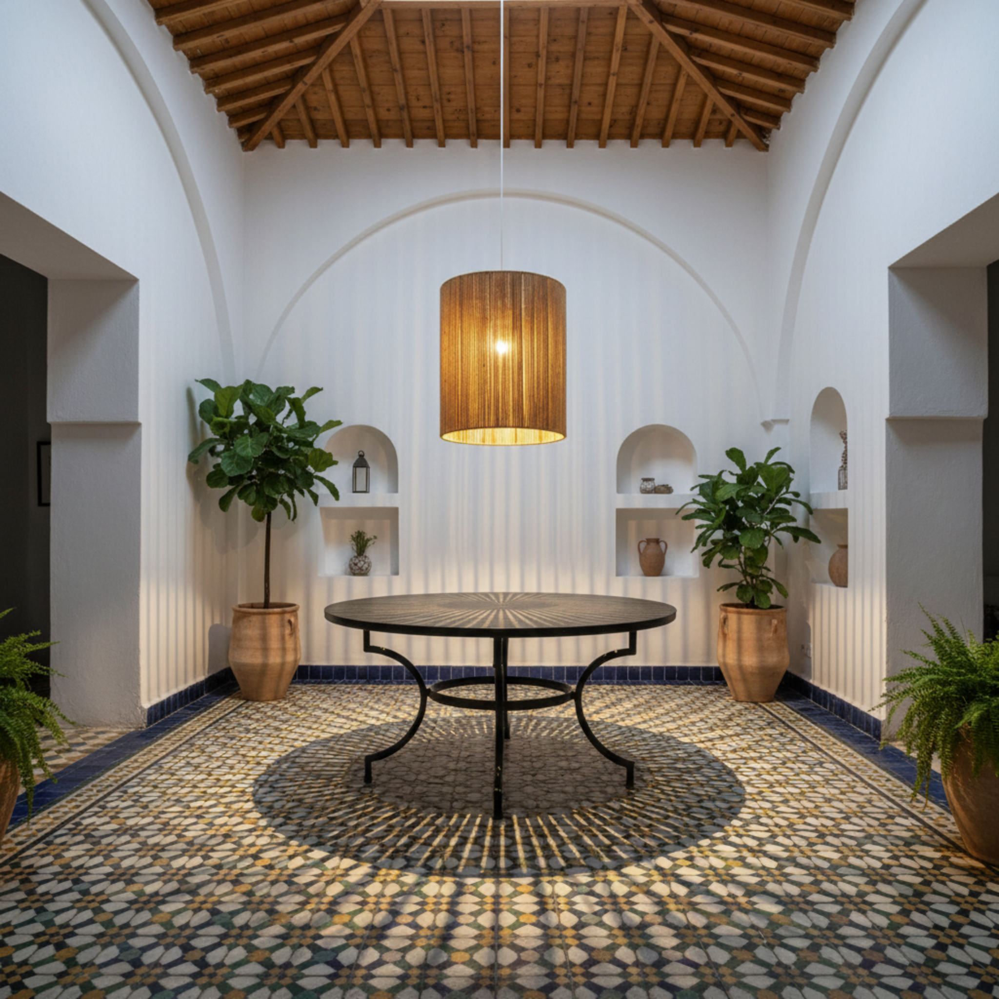 Suspension Jute Fait Main Tunisie - Lumière Naturelle & Artisanat Local