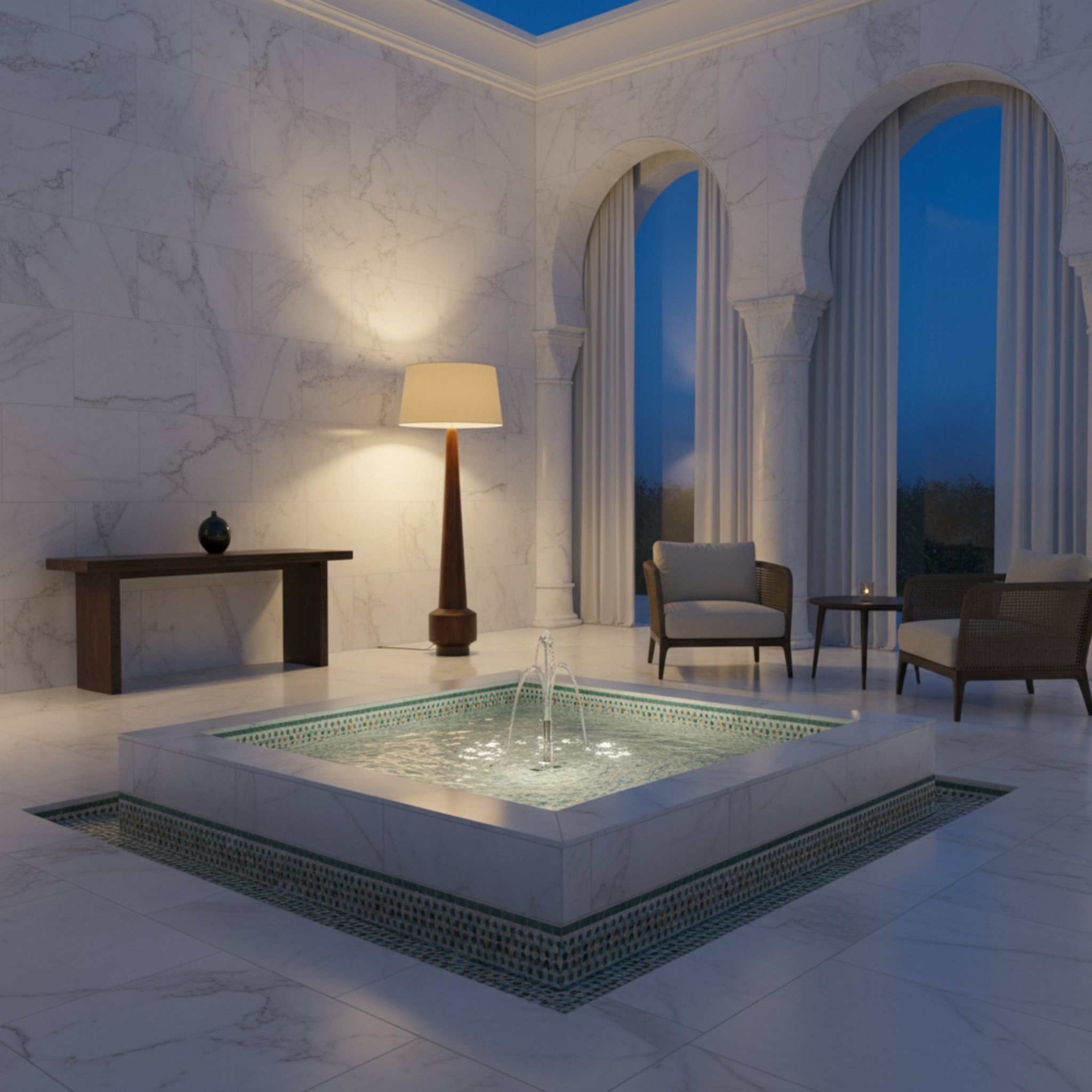 Lampadaire sur Pied en Bois Massif - Design Sculptural & Authentique