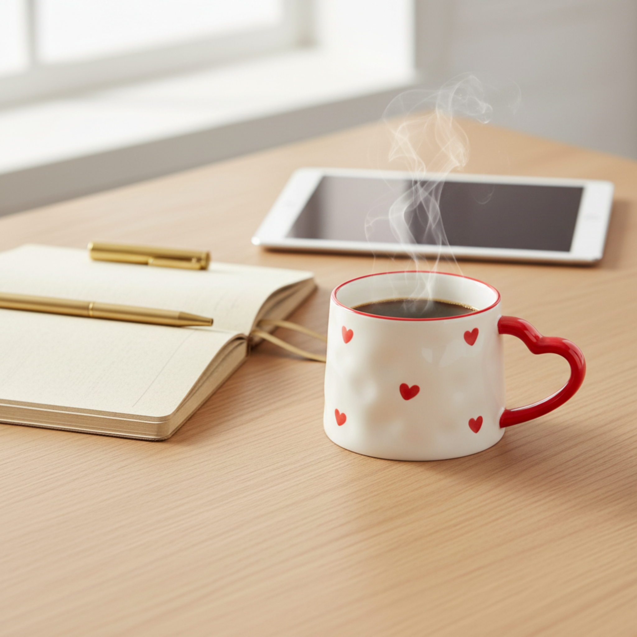 Mug Cœur en Céramique 400 ml – Fiolla Home Tunisie