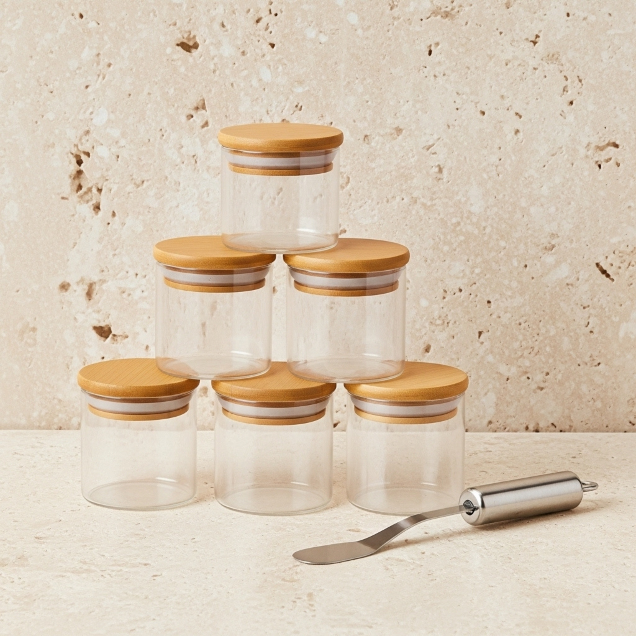 Bocaux en Verre 130 ml (Lot de 12) – Rangement Cuisine | Fiolla Home