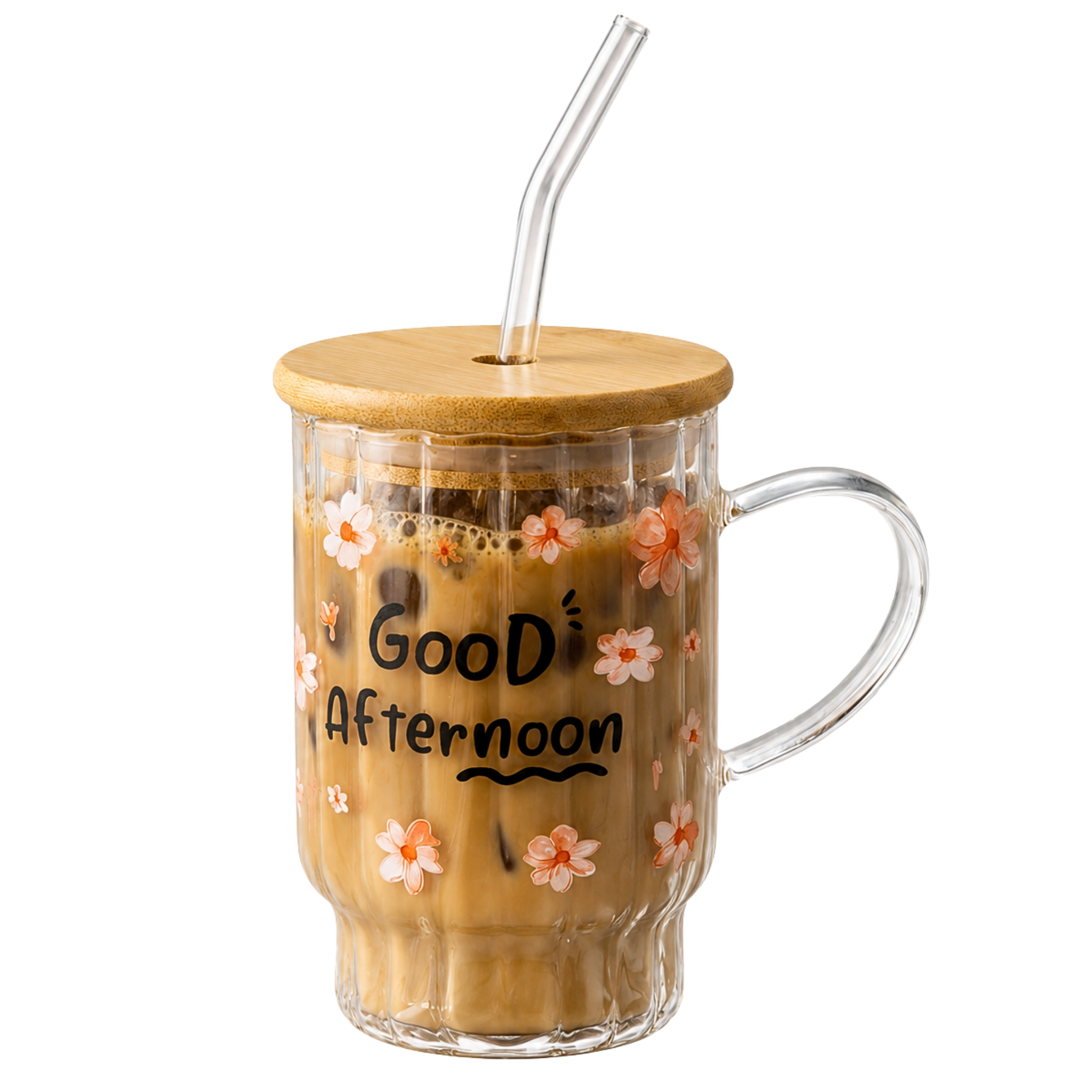Mug Verre Fleurs Tunisie | Tasse Bambou Good Afternoon | Fiolla Home