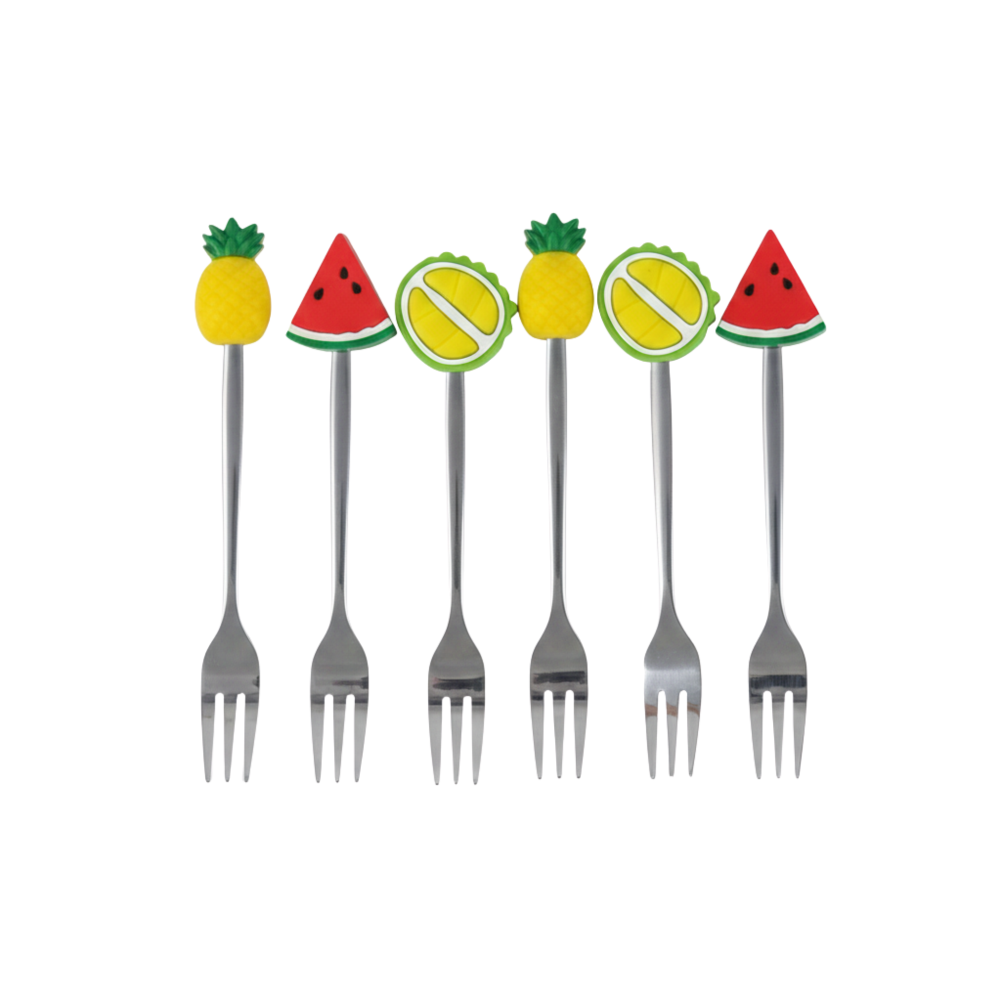 Mini Fourchettes à Fruits Colorées | Lot de 6 Pièces | Fiolla Home