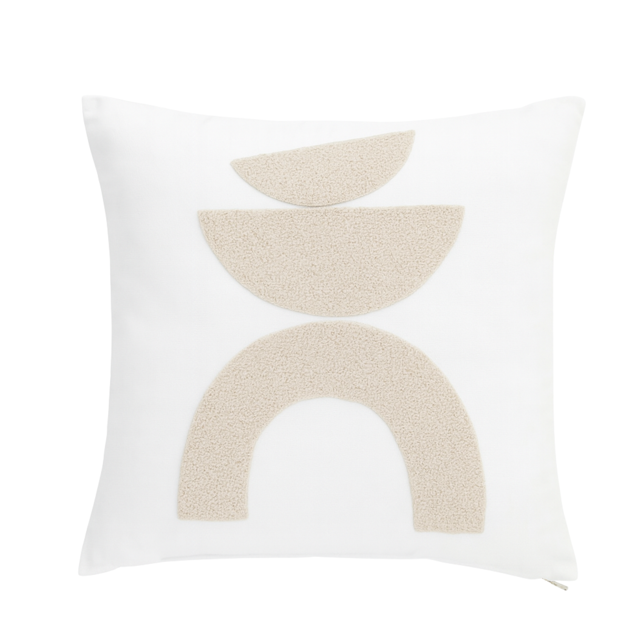 Coussin Géométrique Beige Tunisie – Totem Minimal | Fiolla Home