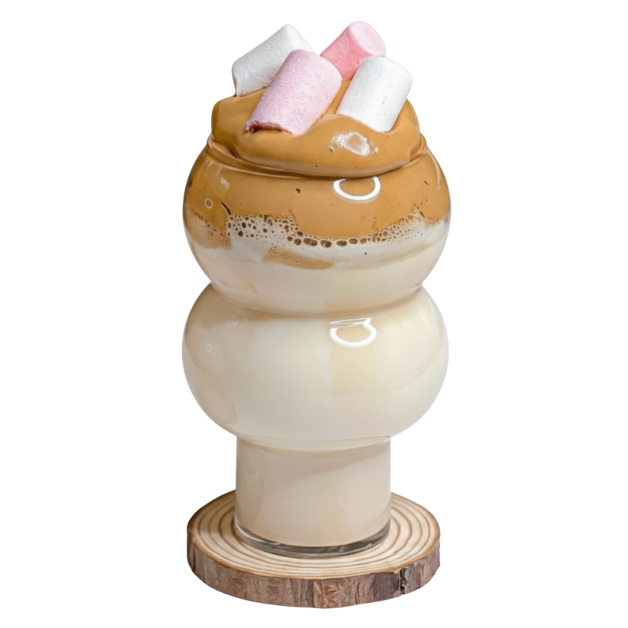 Mug en Verre Triple-Bulle – Café Gourmand Tunisie | Fiolla Home