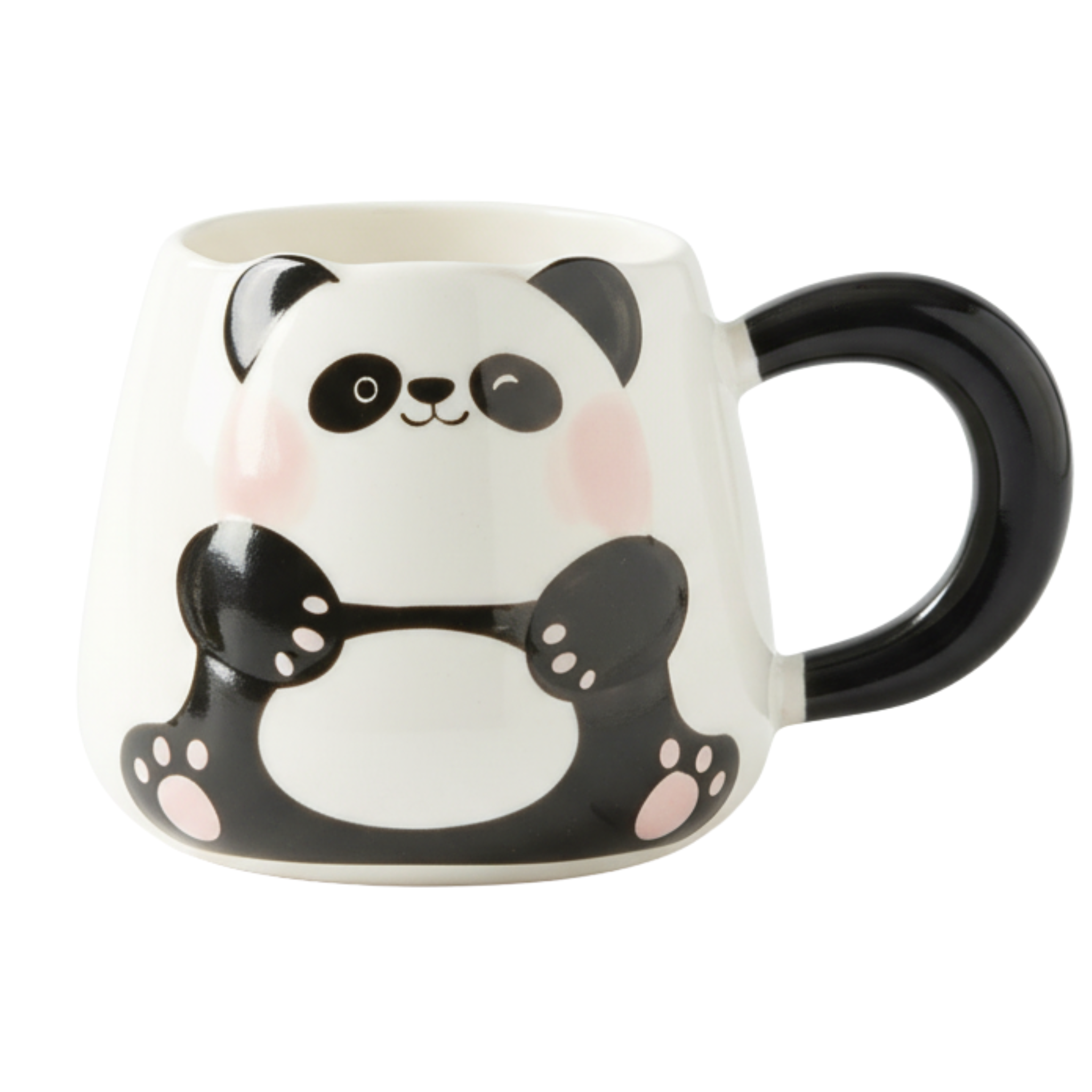 Mug Panda en Céramique – Anse Noire Confort | Fiolla Home