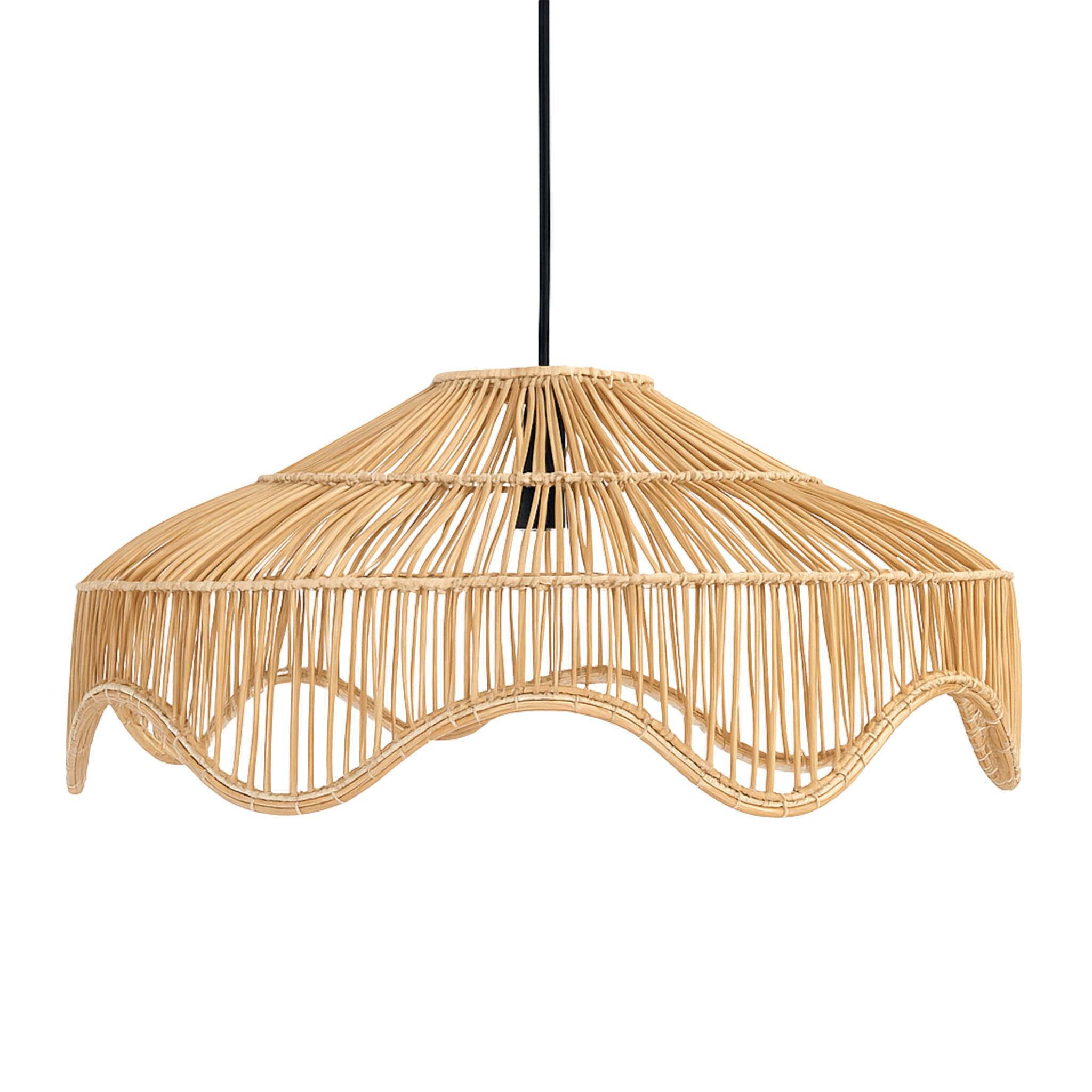 Lustre en Fibres de Palmier – Suspension Handmade Tunisie