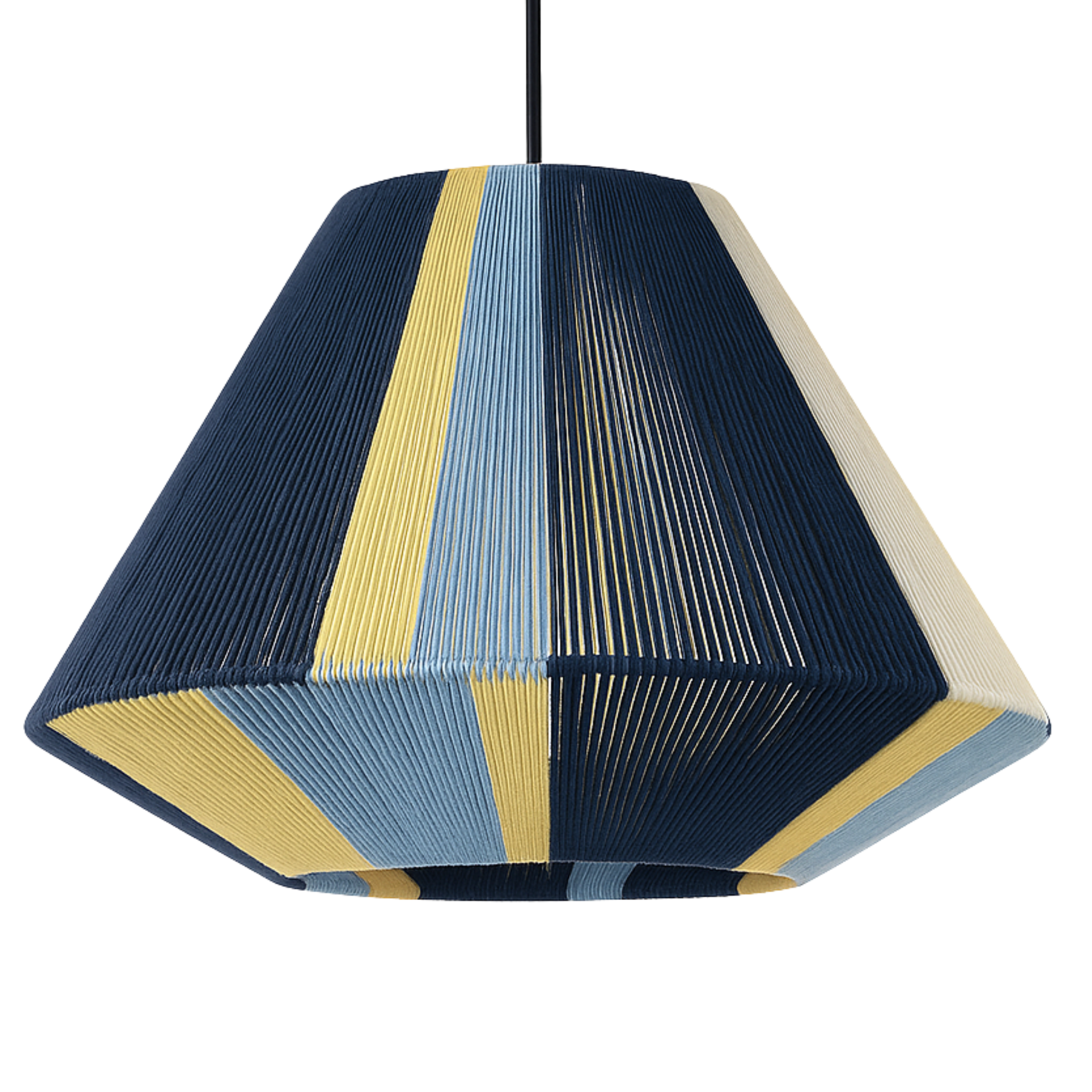 Suspension Géométrique Multicolore Fait Main | Design Moderne Tunisien