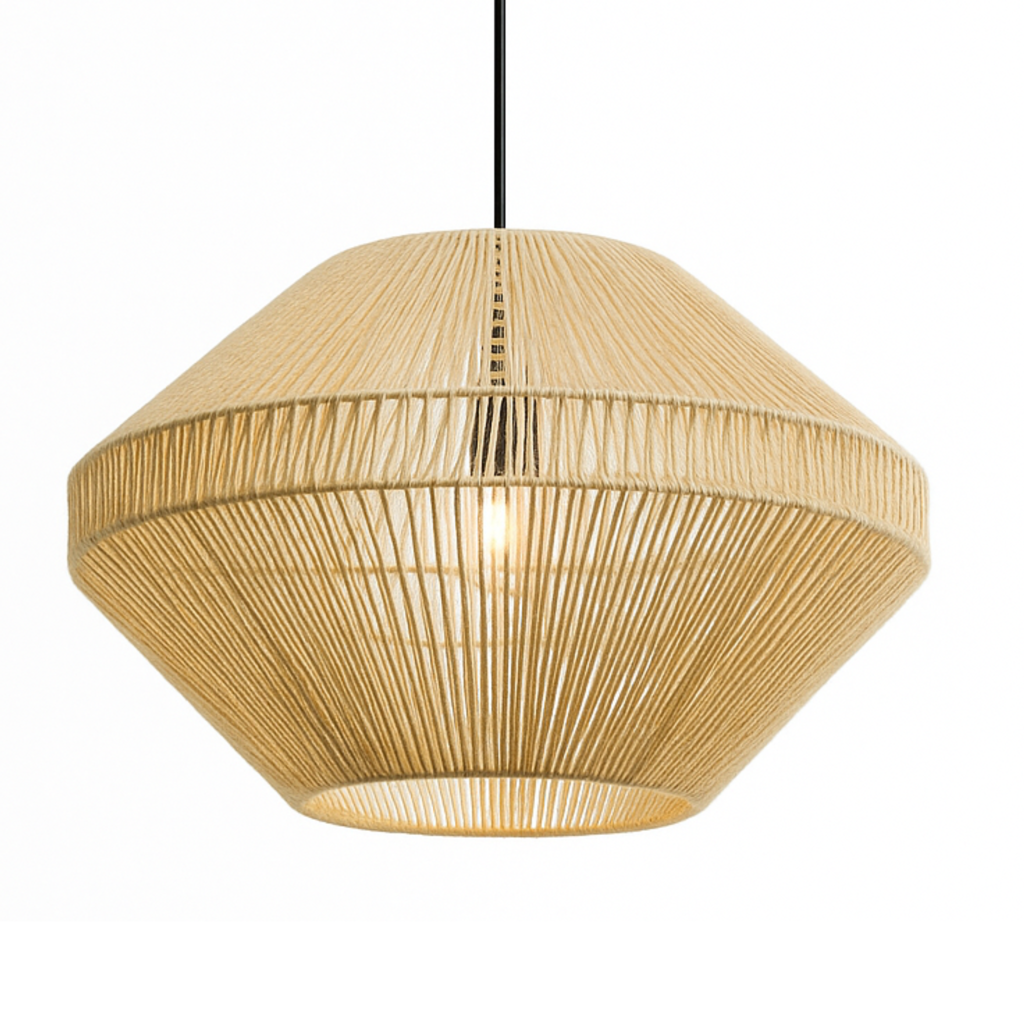 Suspension Jute Géométrique Fait Main - Tunisie