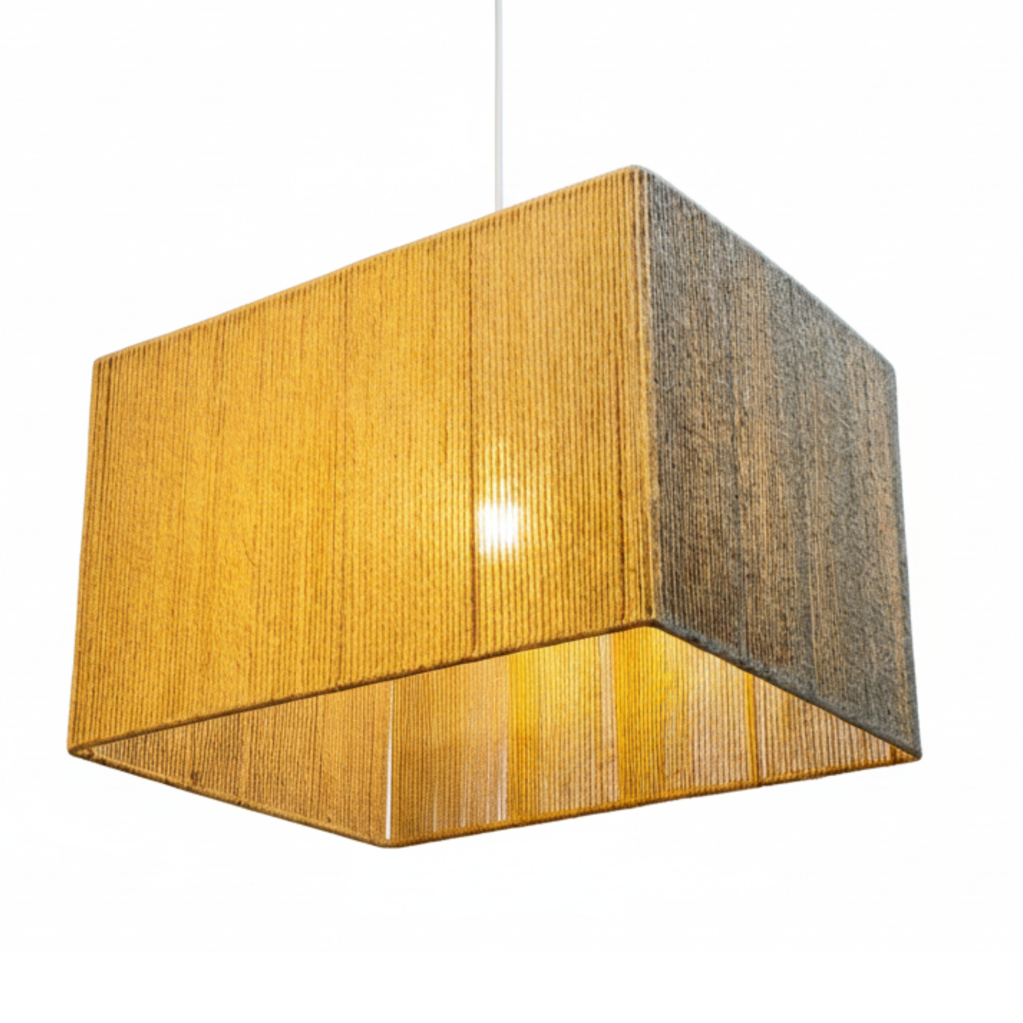 Suspension Rectangulaire "Tressage Nature" | Jute | Tunisie