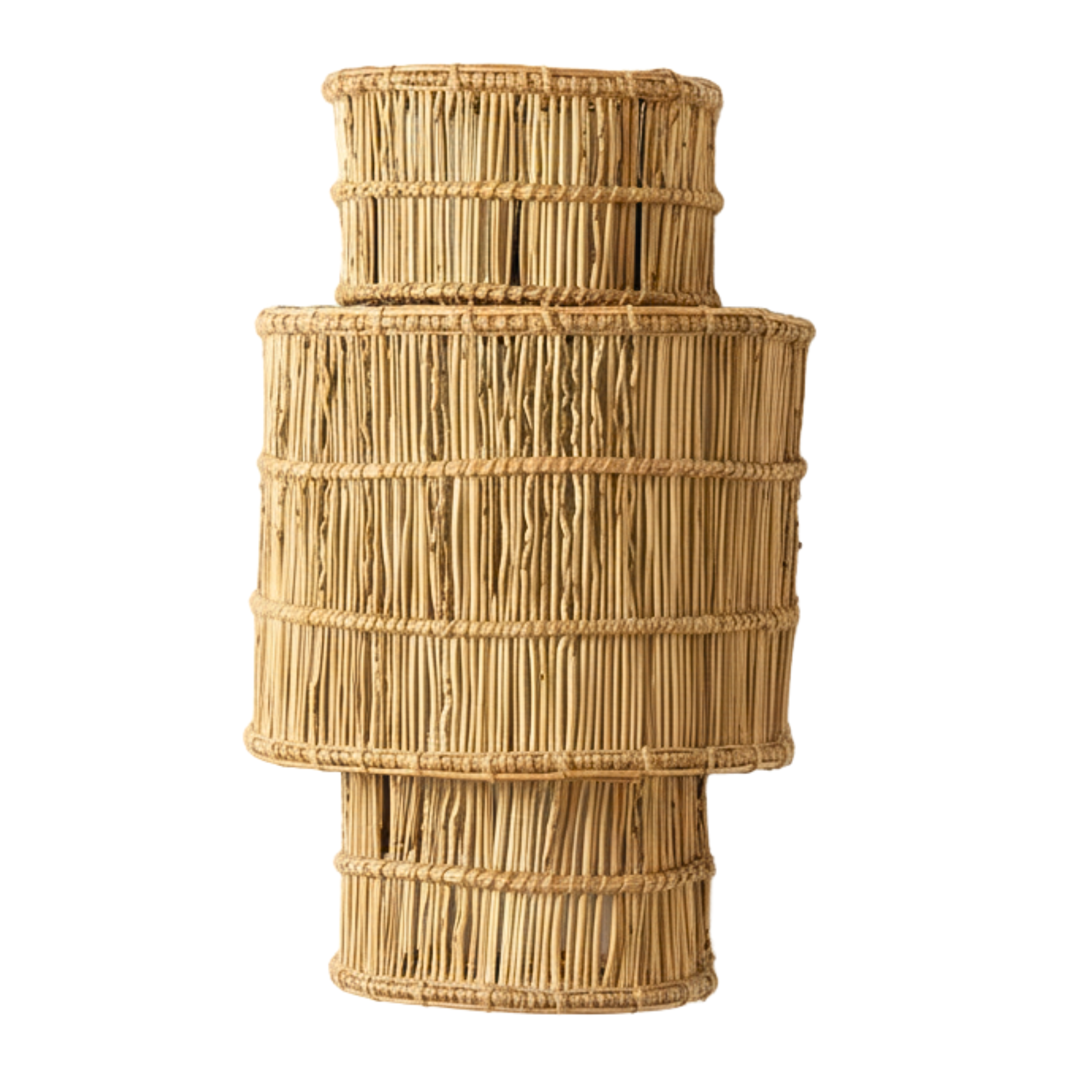 Applique Murale en Fibres de Palmier – Luminaire Bohème Tunisie