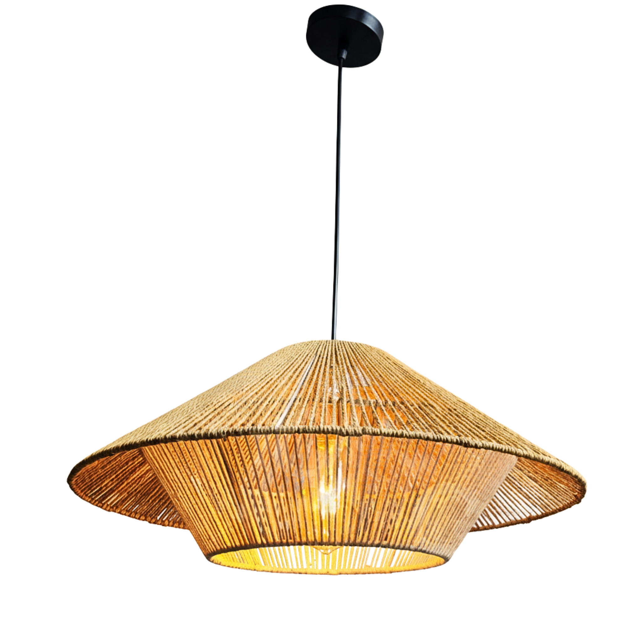 Suspension Design en Jute Tressé | Style Bohème | Tunisie