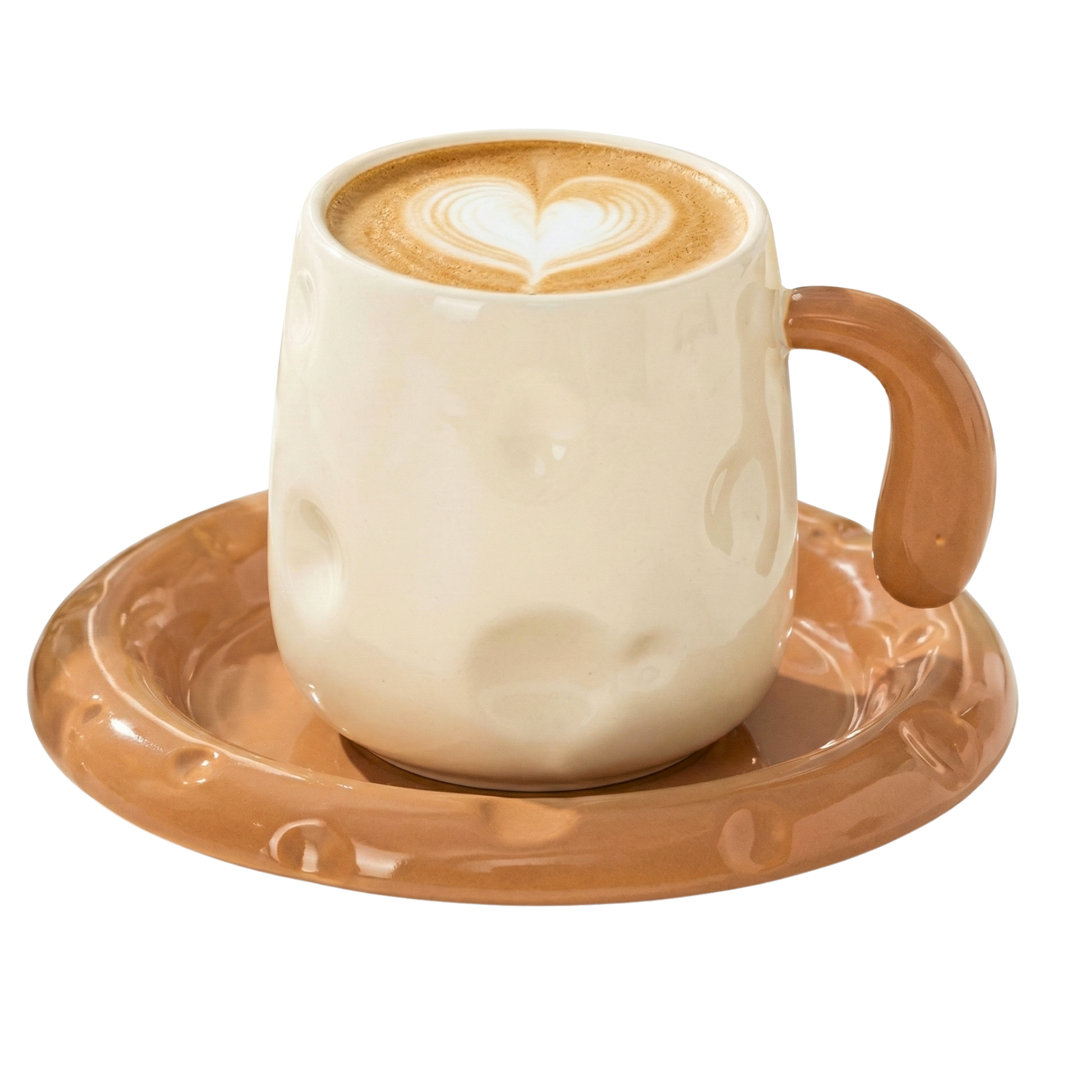 Tasse Café au Lait Design Fromage - Porcelaine Fine & Idée Cadeau