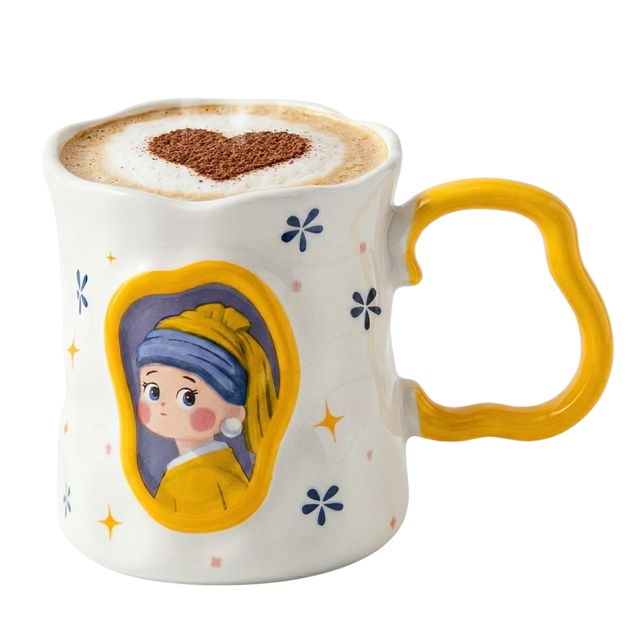 Mug Artistique "Jeune Fille à la Perle" – Porcelaine Fine & Idée Cadeau