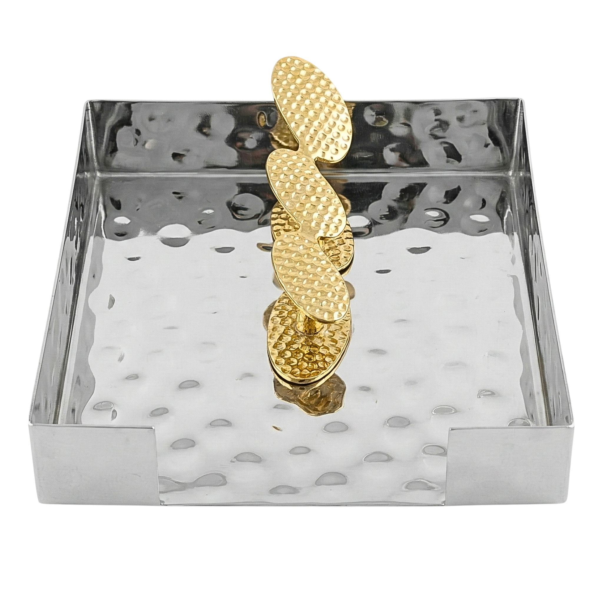 Porte-Serviettes de Table Premium – Cuivre Indien & Design Martelé