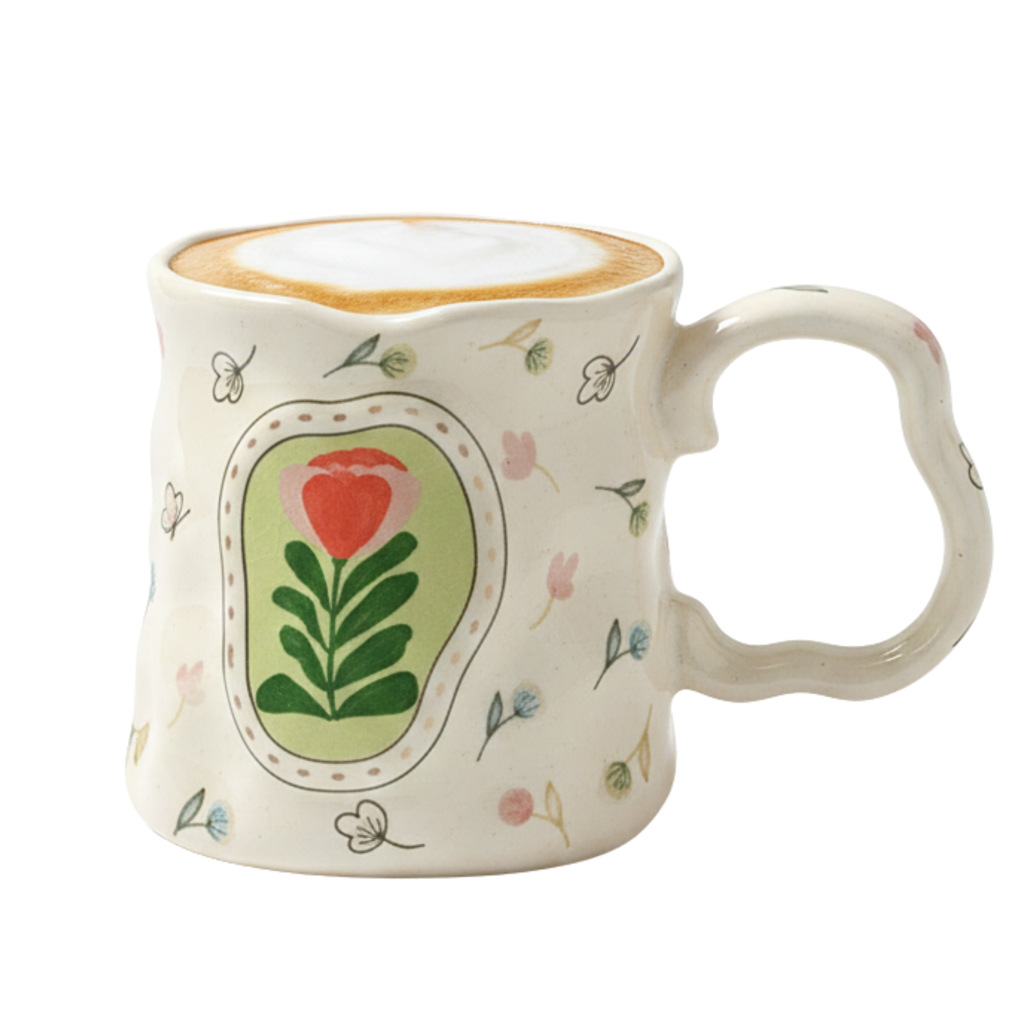 Mug Artisanal Fleuri – Tasse Céramique Design & Tendance