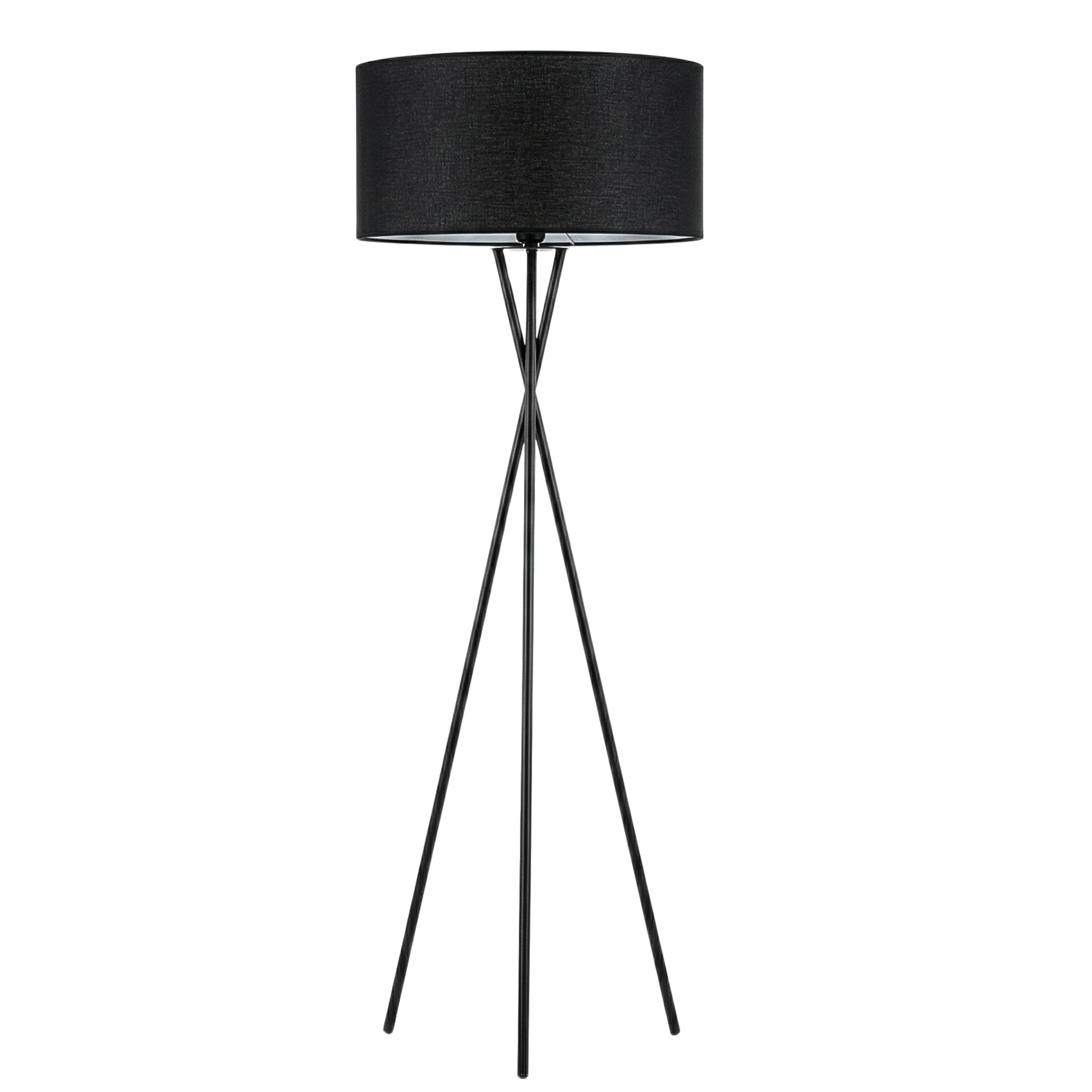 Lampadaire Trépied Noir Design Moderne – Éclairage Salon Chic