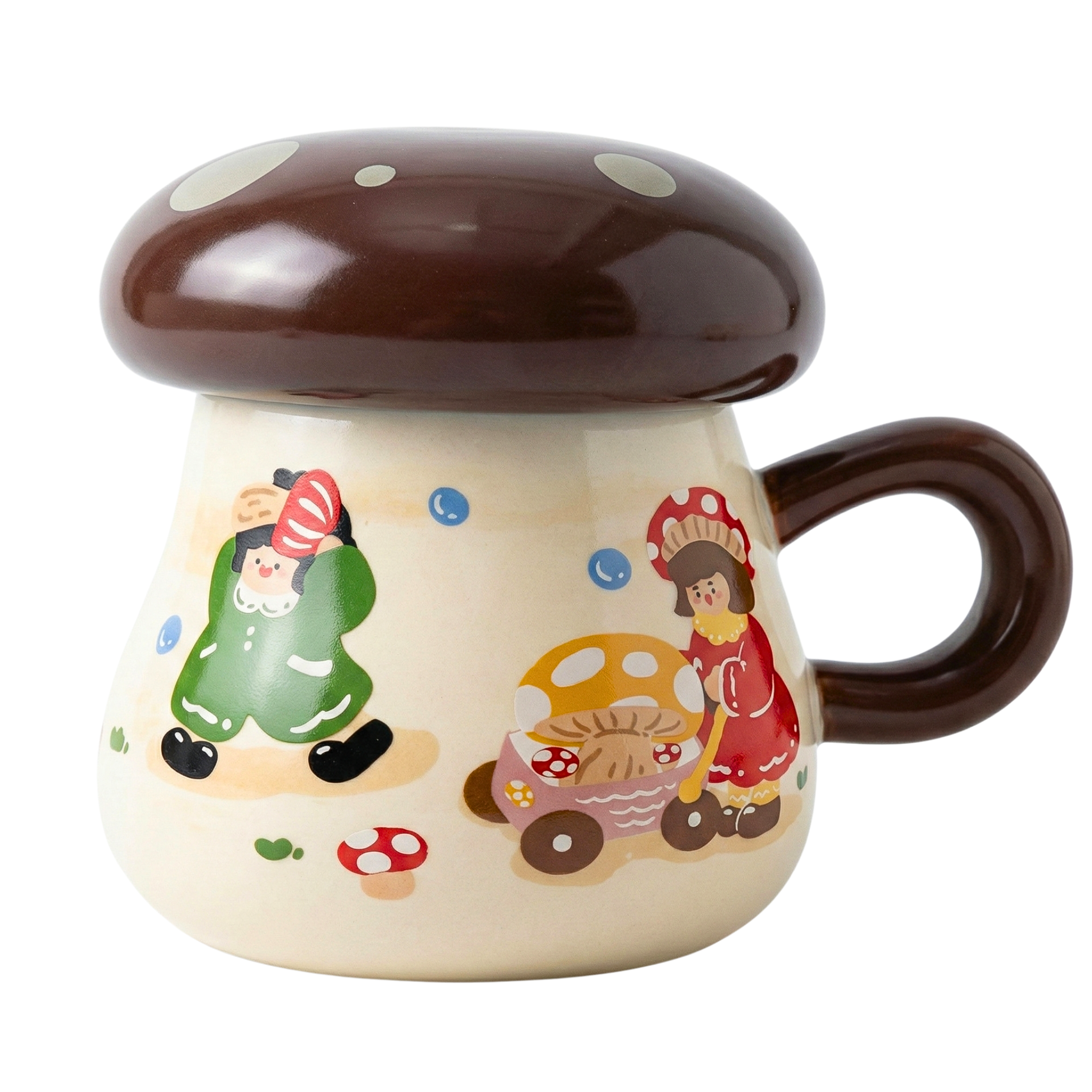 Mug Champignon Kawaii avec Couvercle – La Tasse Cute Tendance Tunisie