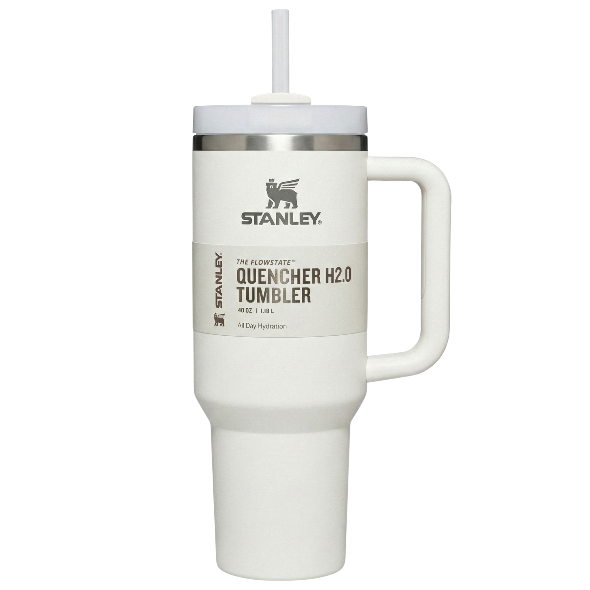 Gobelet Stanley Tunisie 40oz Blanc Crème – Isotherme avec Paille