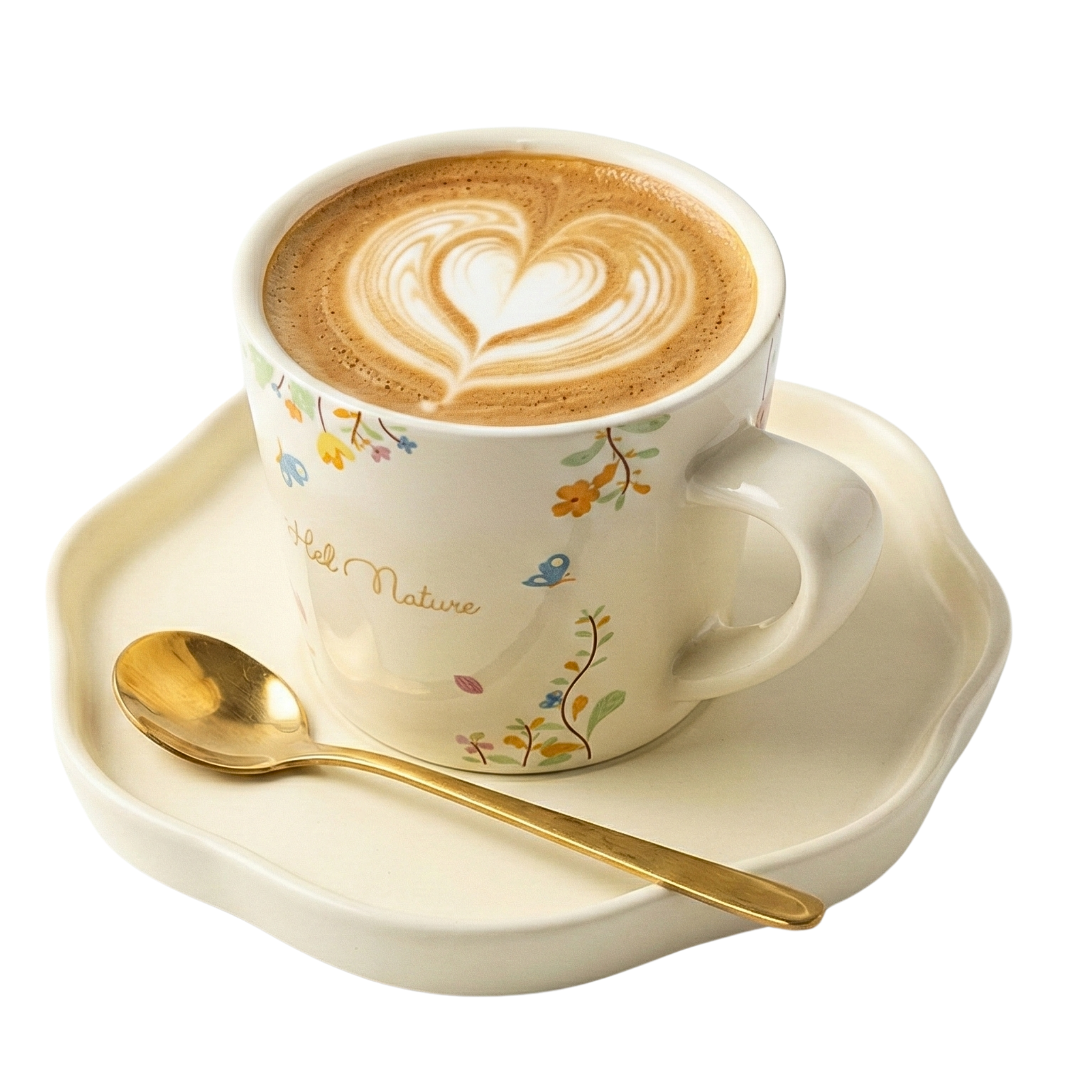 Mug Hello Nature : Ensemble Tasse & Soucoupe Florale - Art de la Table Tunisie