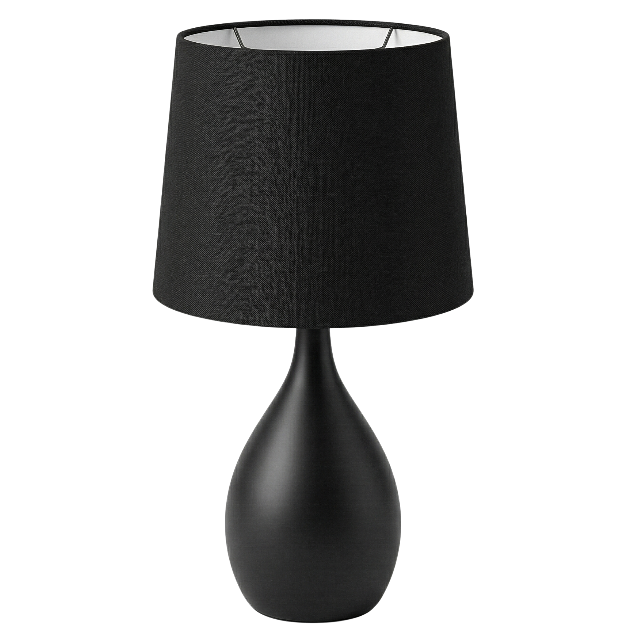 Lampe de Table Noire Mate Design Goutte | Fiolla Home Tunisie