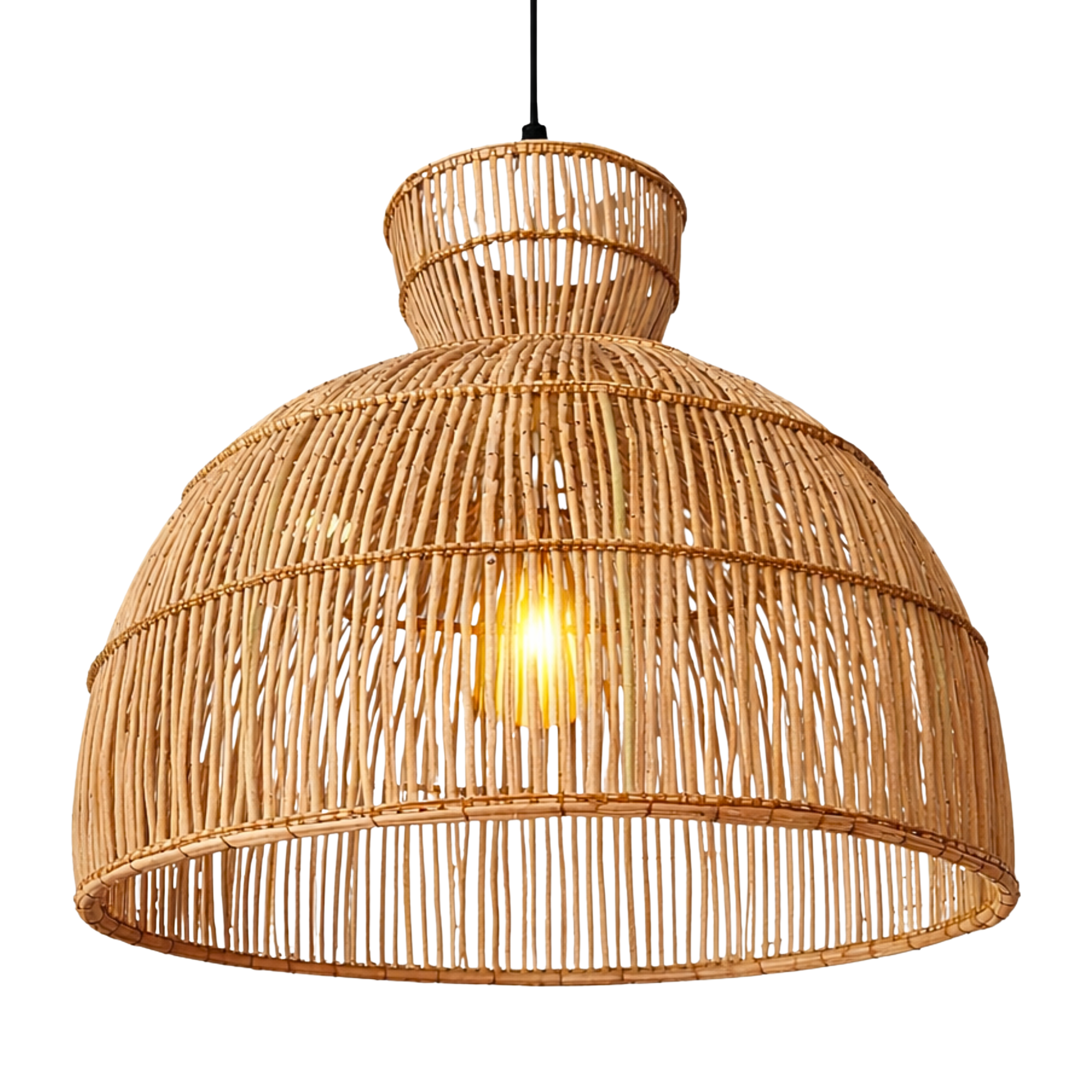 Lustre Artisanal Fibres de Palmier Tressé Fait Main | Fiolla Home