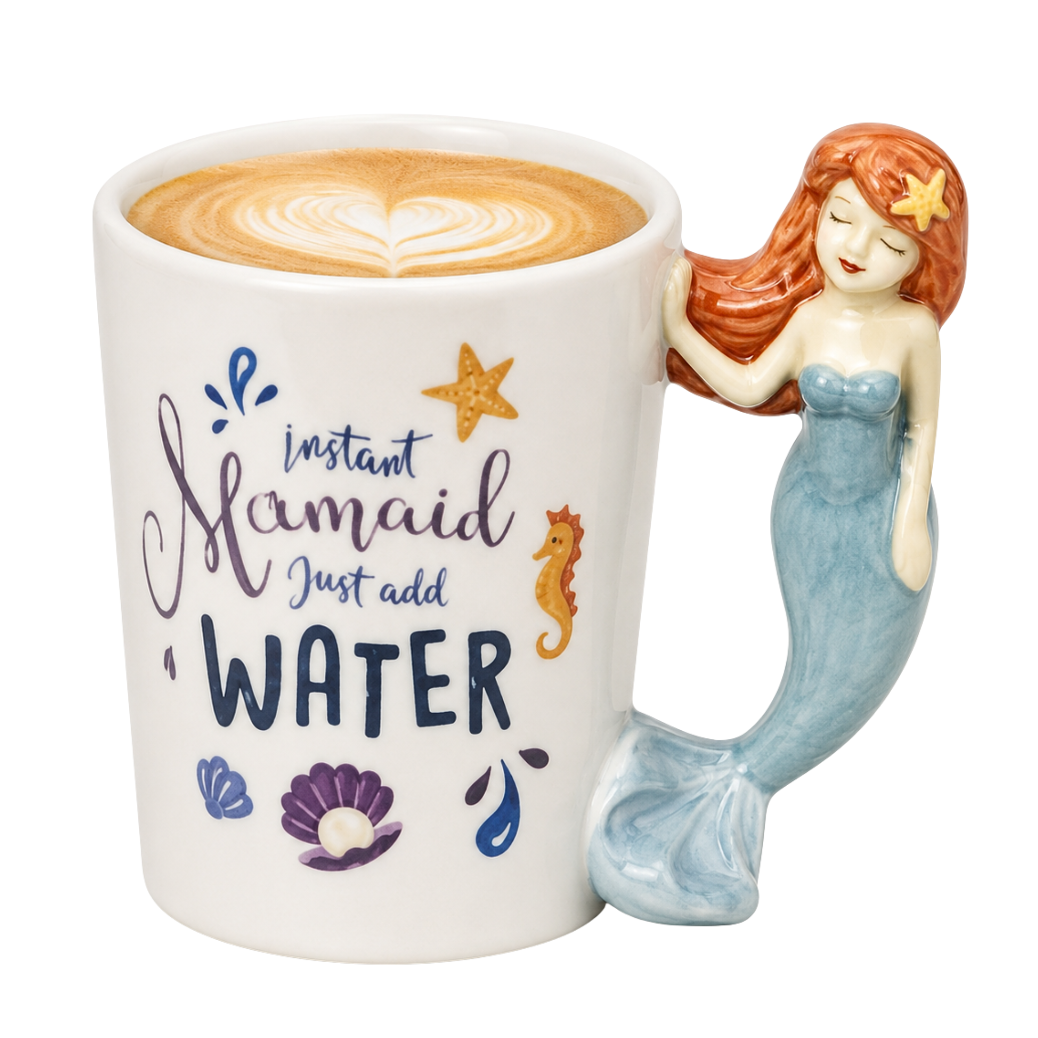 Mug Sirène 3D Tunisie | Tasse Café Céramique Instant Mermaid | Fiolla Home