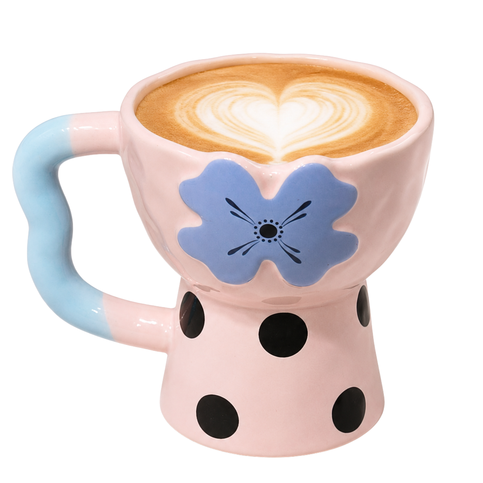 Mug Céramique Rose Fleur Tunisie | Tasse Café Whimsical | Fiolla Home