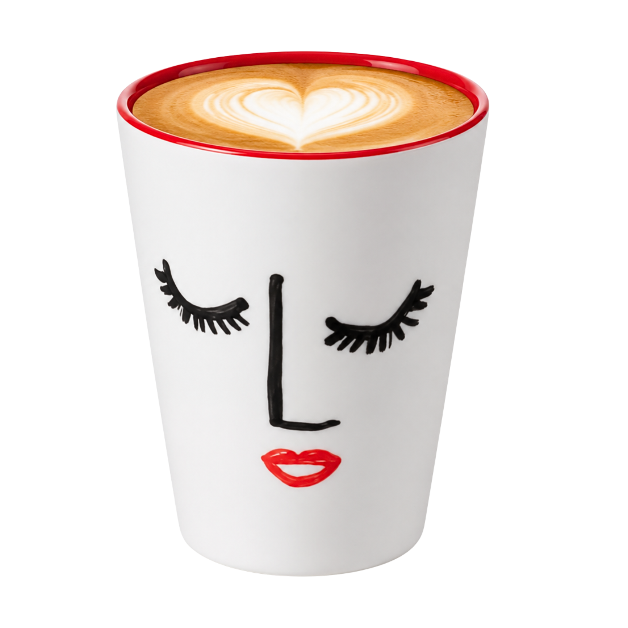 Mug Céramique Visage Femme Tunisie | Tasse Café Artistique | Fiolla Home