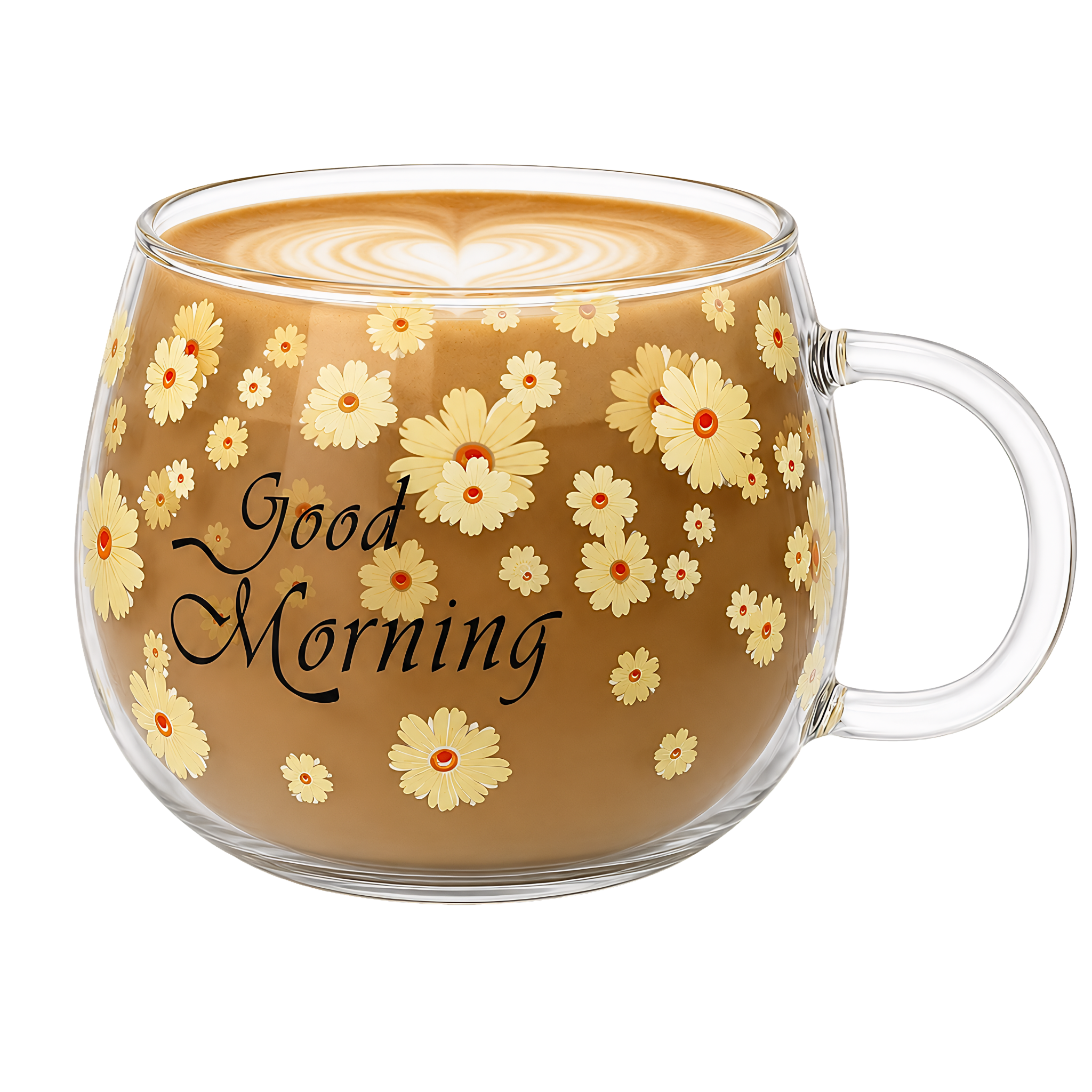 Mug Verre Fleuri Good Morning Tunisie | Fiolla Home