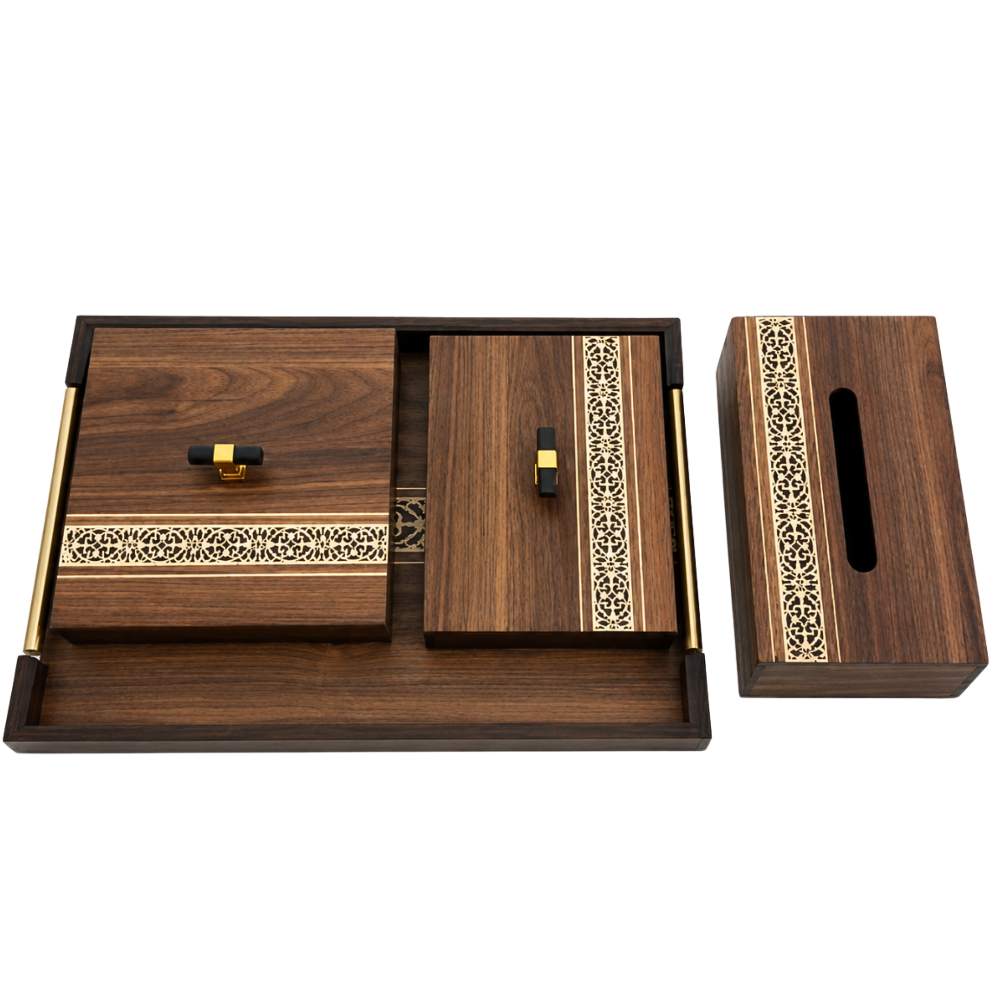 Coffret Royal Bois | Plateau et Boîtes Prestige | Fiolla Home