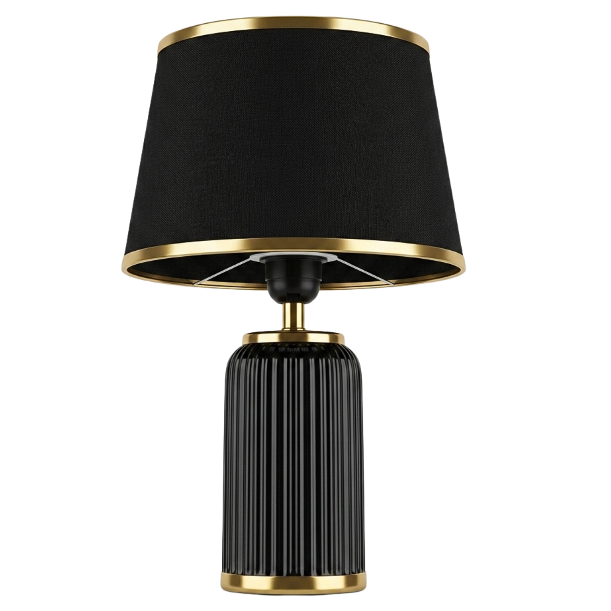 Lampe à Poser Noire Or Tunisie | Chevet Céramique Chic | Fiolla Home